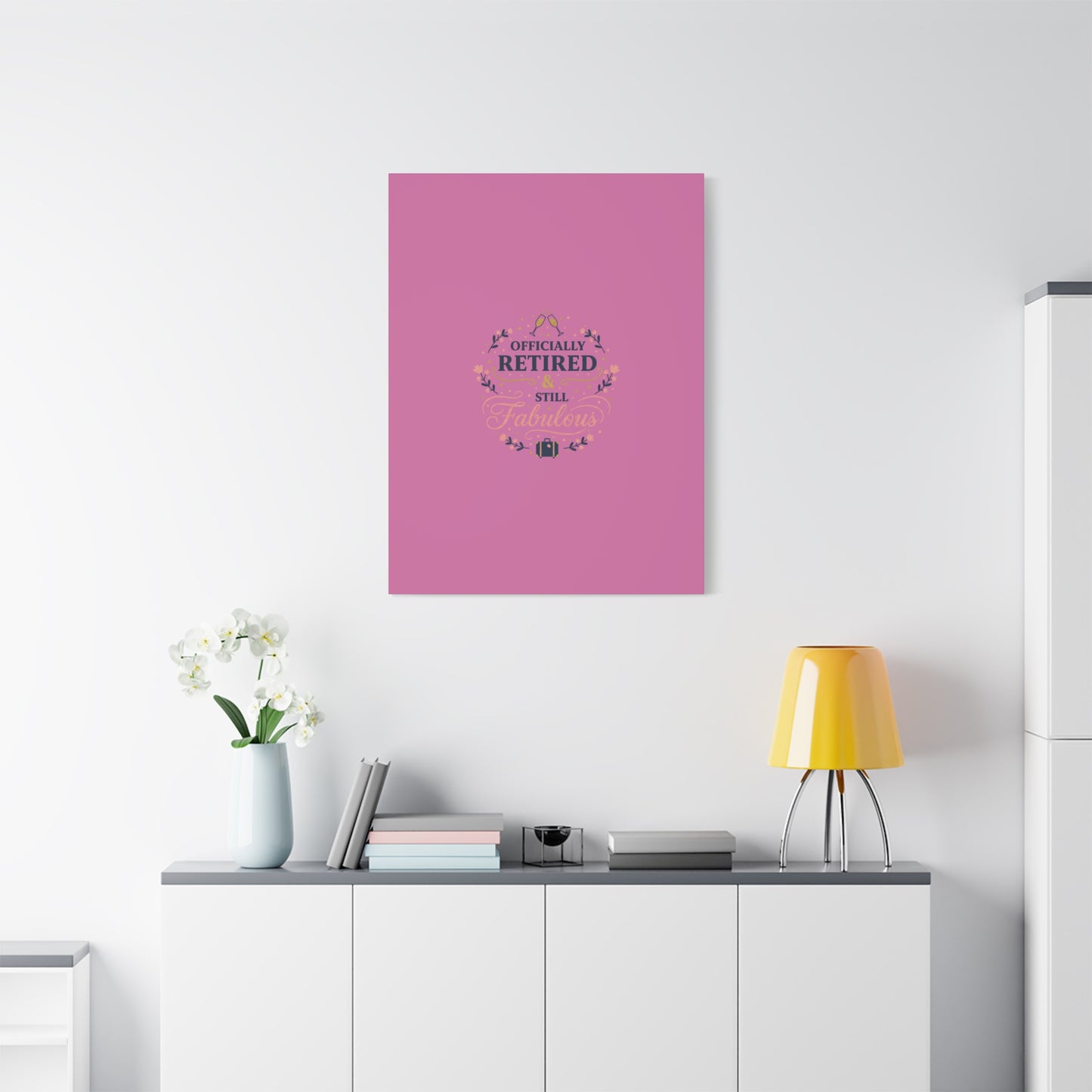 Officially Retired & Still Fabulous Canvas, retirement gifts for women | personalized retirement gifts