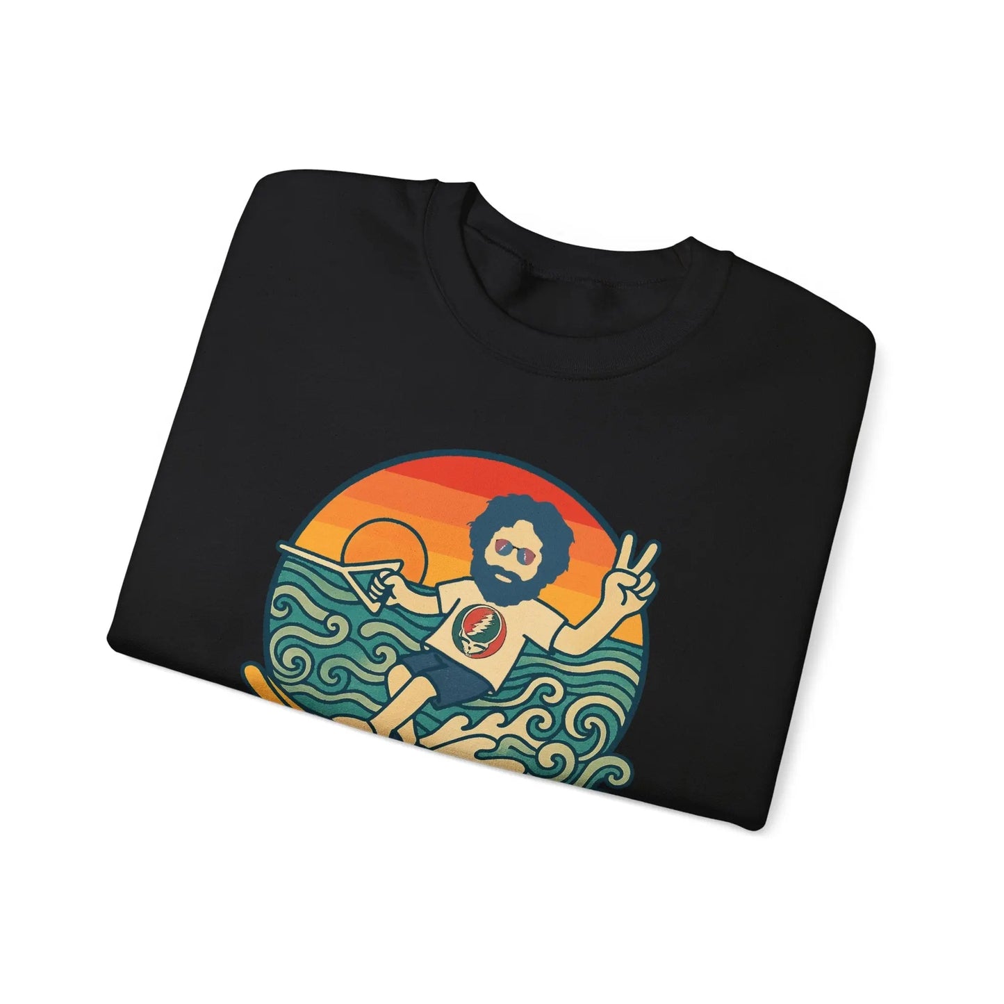Waterskiin' Jerry Life is dead.® Crewneck | Grateful Dead