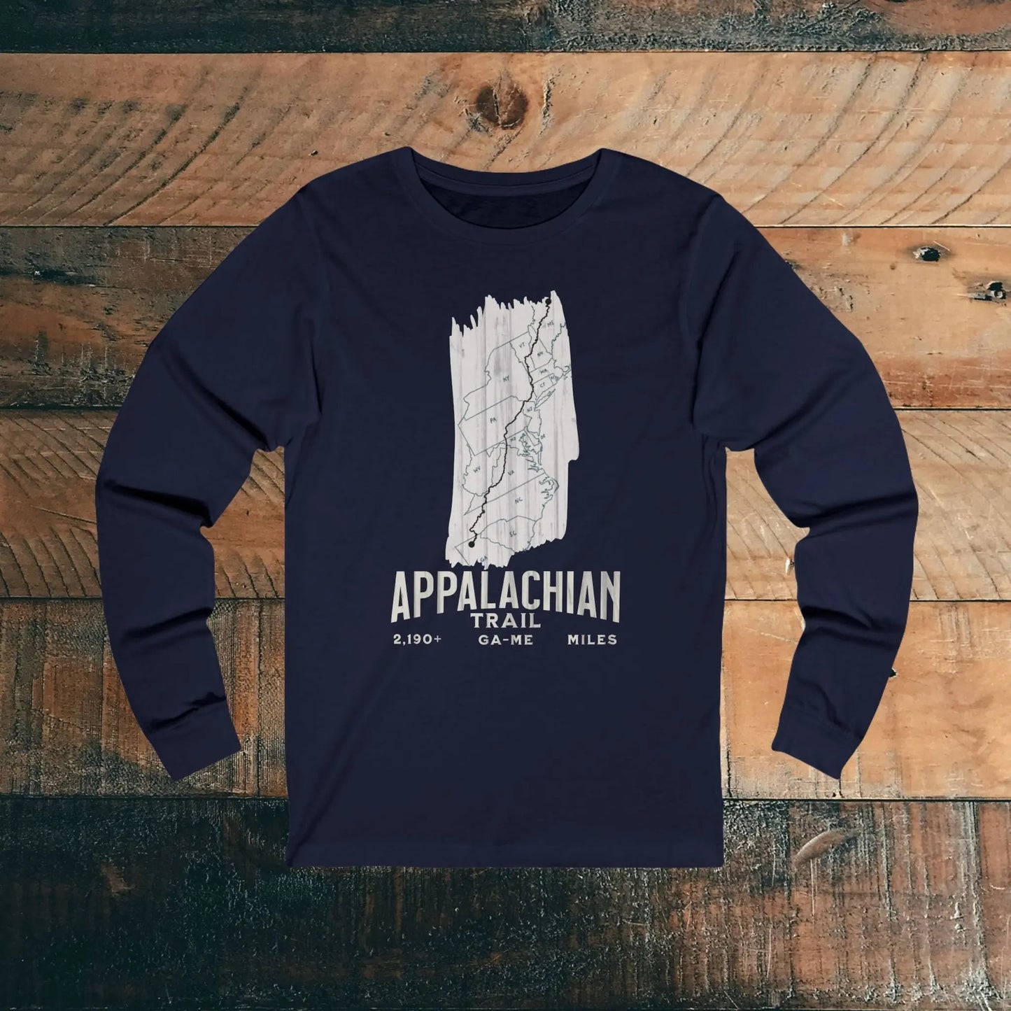 Appalachian National Scenic Trail Long Sleeve T-shirt White Blaze
