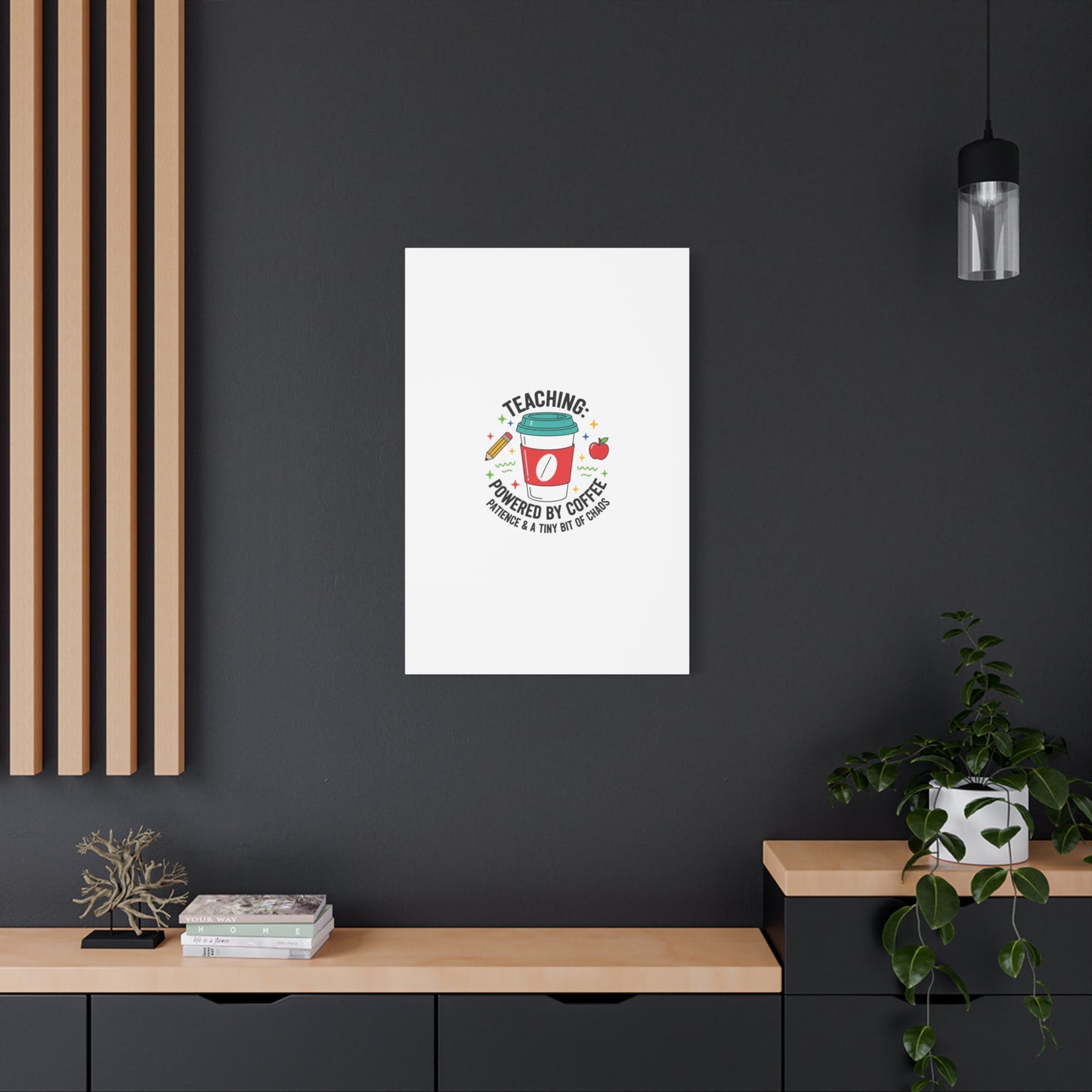Teaching Powered by Coffee Canvas, Teacher Appreciation Gifts | Teacher Life, Classroom Humor