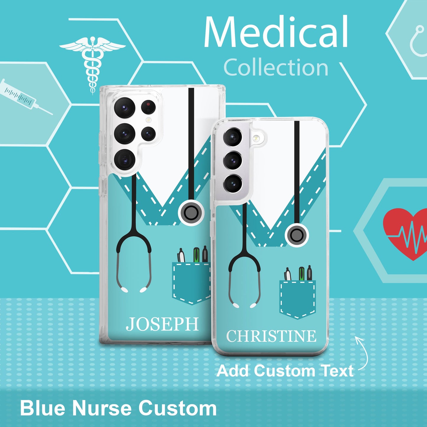 Nurse HD Custom Name Samsung Galaxy S23 Phone Case