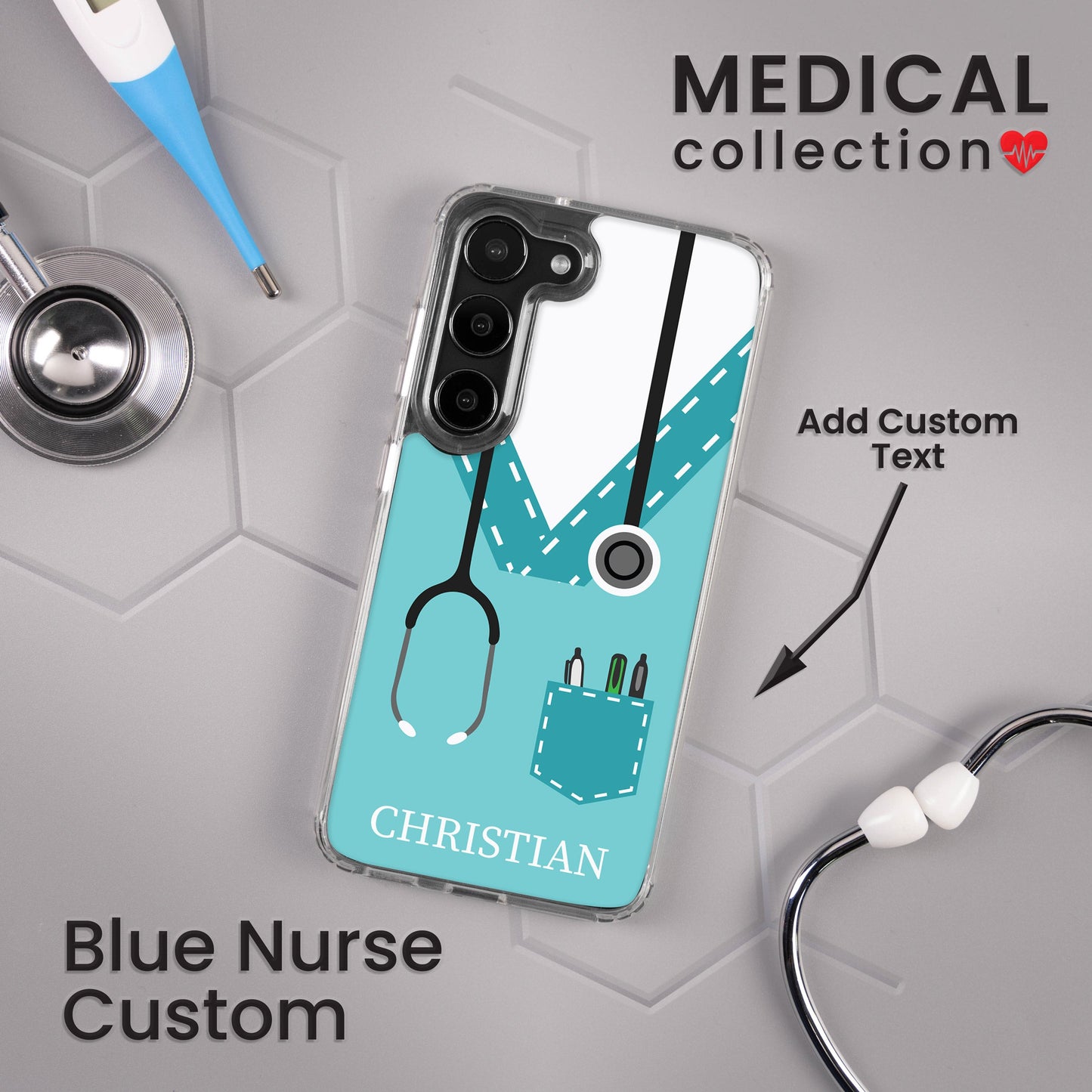 Nurse HD Custom Name Samsung Galaxy S22 Phone Case