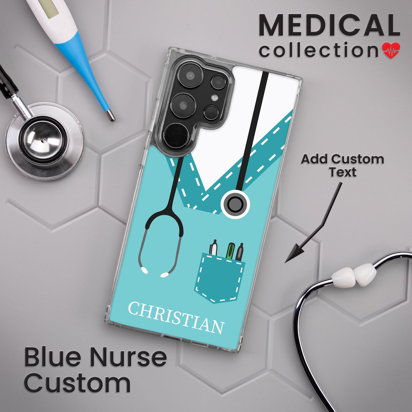 Nurse HD Custom Name Samsung Galaxy S23 Phone Case