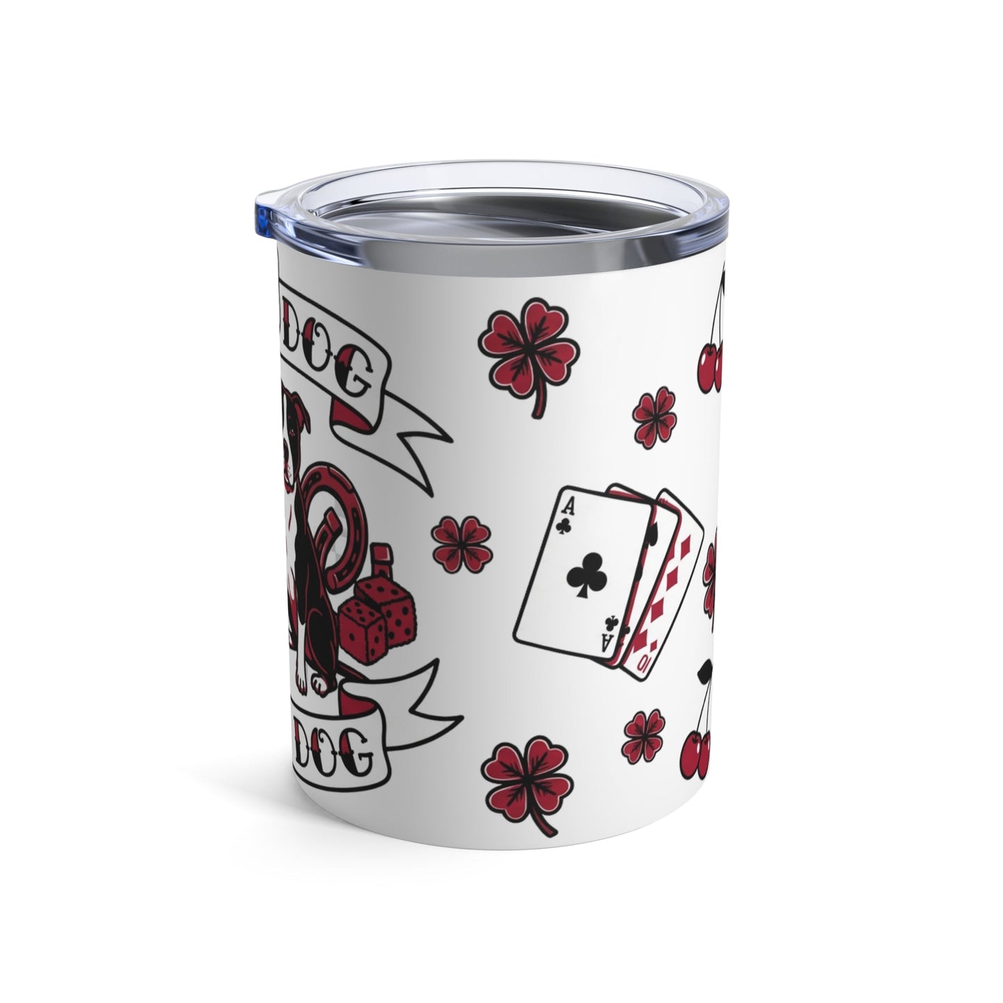 Tattoo Parlor Pups - Feeling Lucky 12oz Short Tumbler