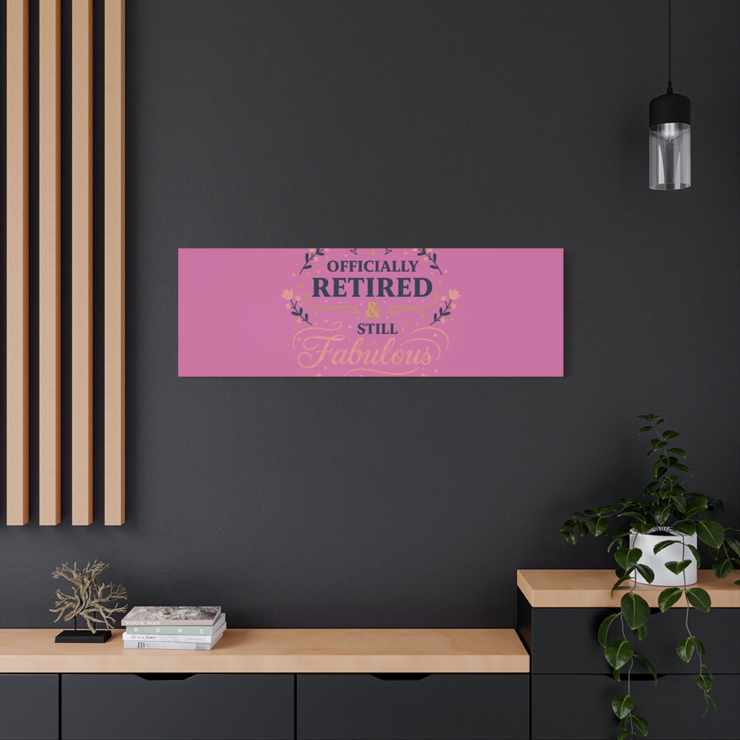 Officially Retired & Still Fabulous Canvas, retirement gifts for women | personalized retirement gifts