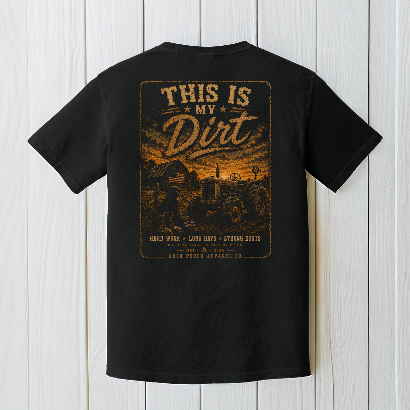 This Is My Dirt Comfort Colors T-Shirt – Rustic Farm Life Graphic Tee by Back Porch Apparel