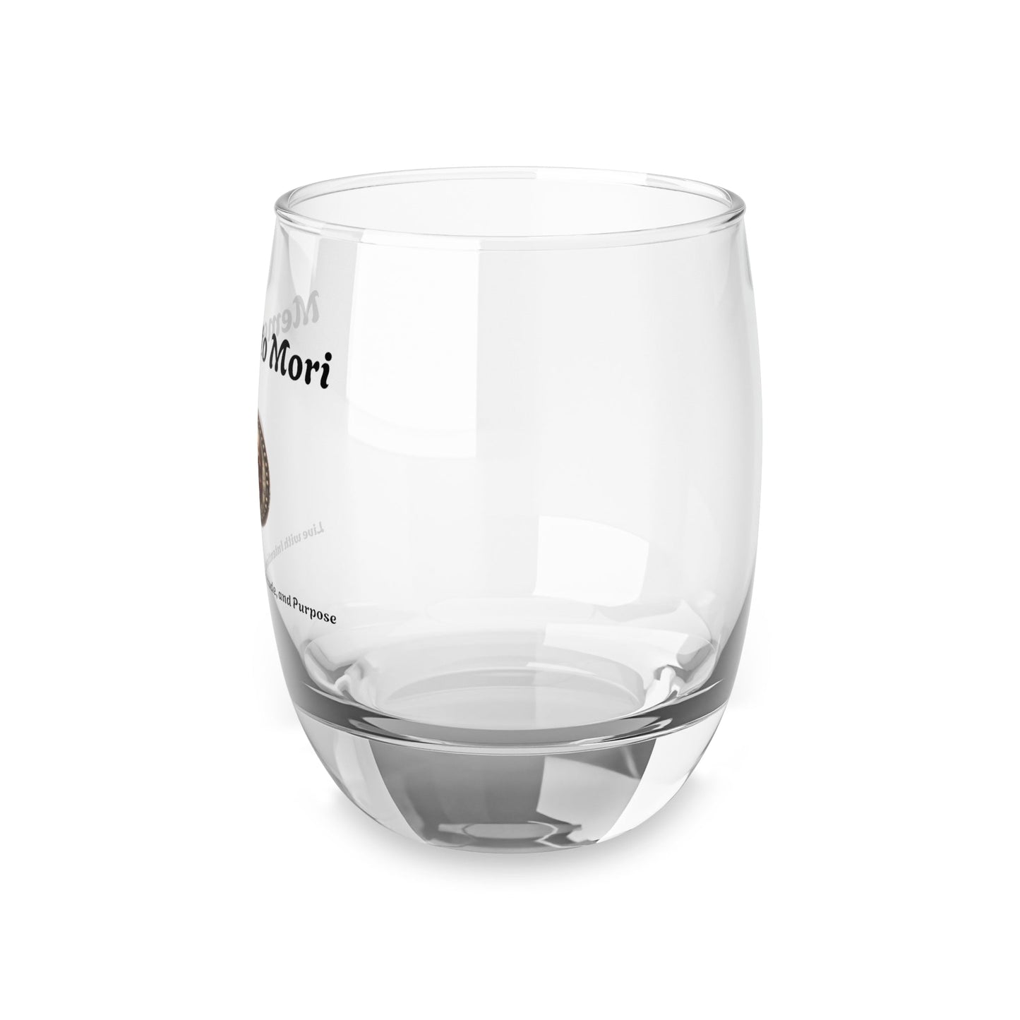"Memento Mori" Whiskey Glass - "Live with Intention, Gratitude, and Purpose"