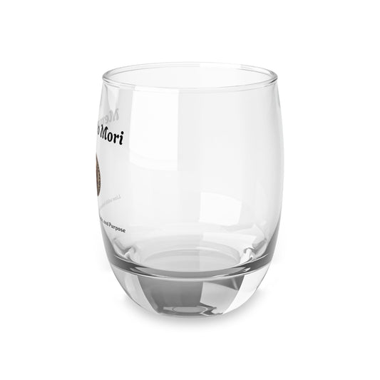 "Memento Mori" Whiskey Glass - "Live with Intention, Gratitude, and Purpose"