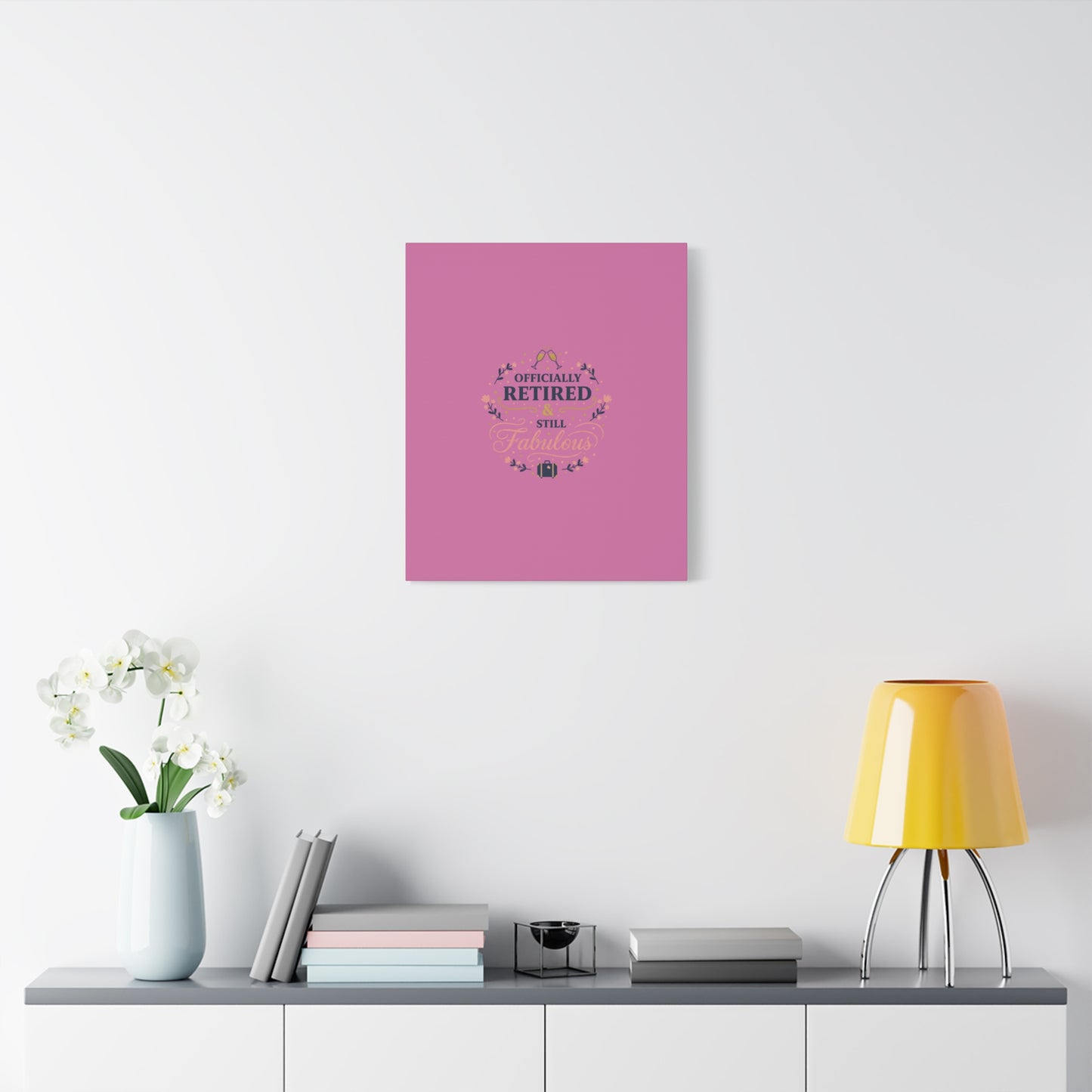 Officially Retired & Still Fabulous Canvas, retirement gifts for women | personalized retirement gifts