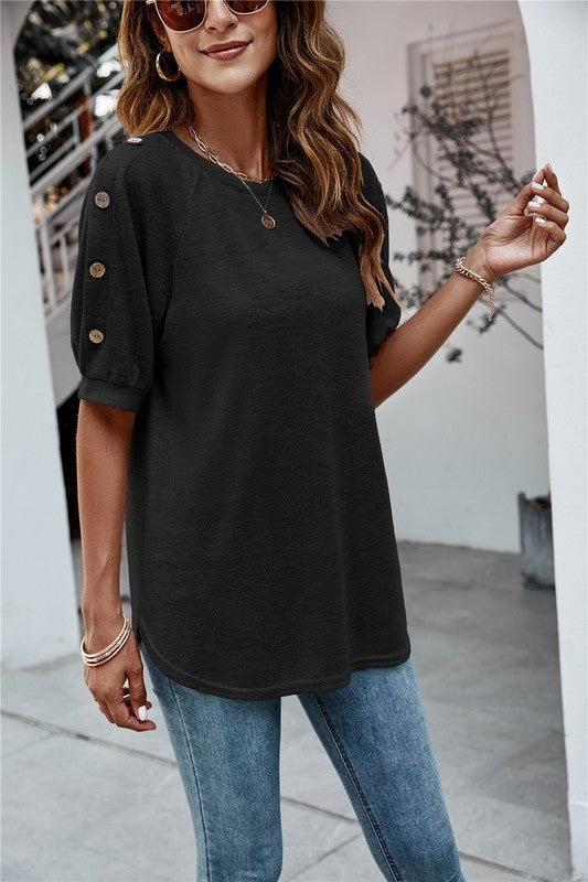 Women's Summer Round Neck Short Sleeve TOP