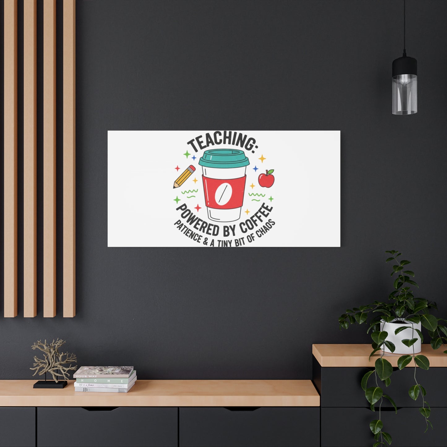 Teaching Powered by Coffee Canvas, Teacher Appreciation Gifts | Teacher Life, Classroom Humor