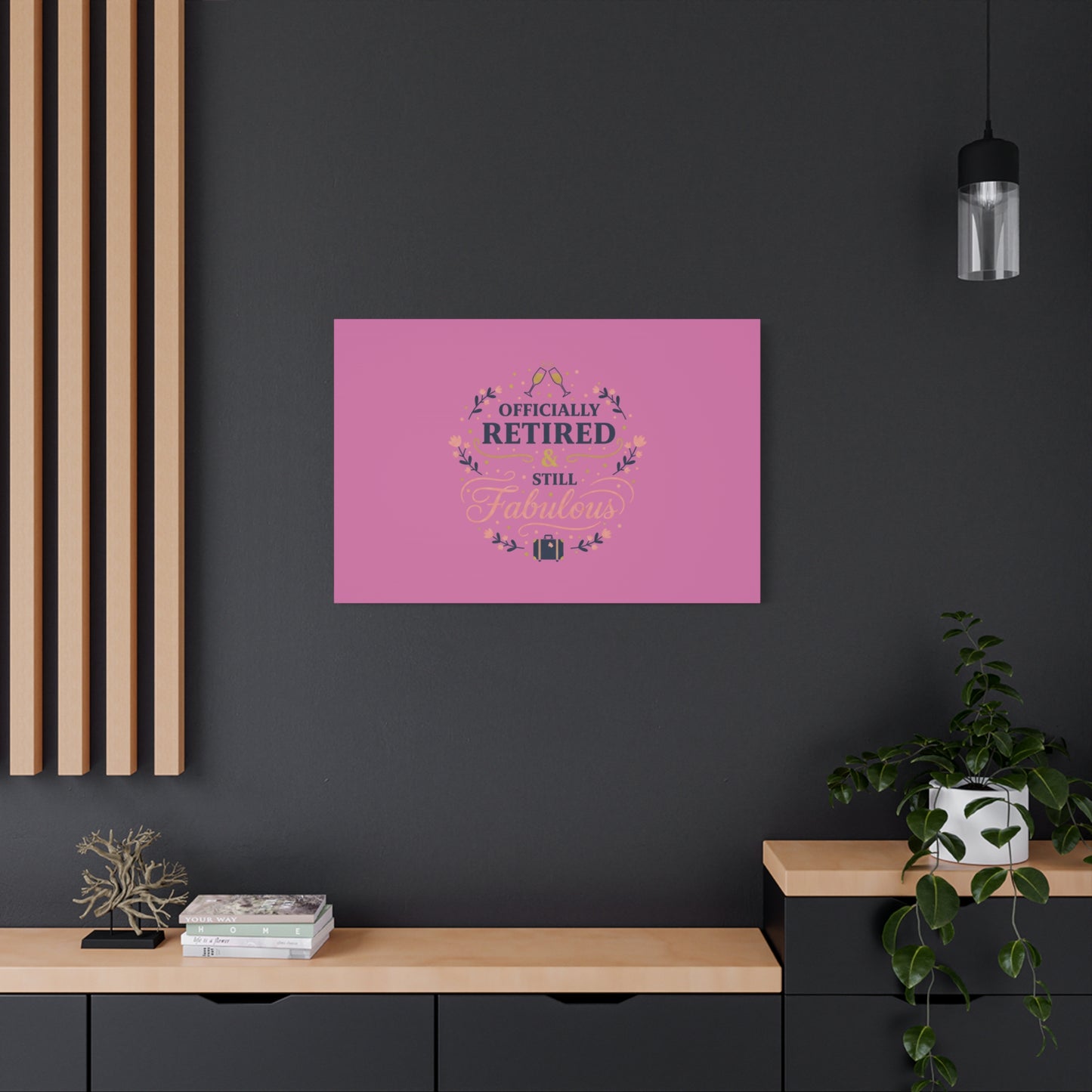 Officially Retired & Still Fabulous Canvas, retirement gifts for women | personalized retirement gifts