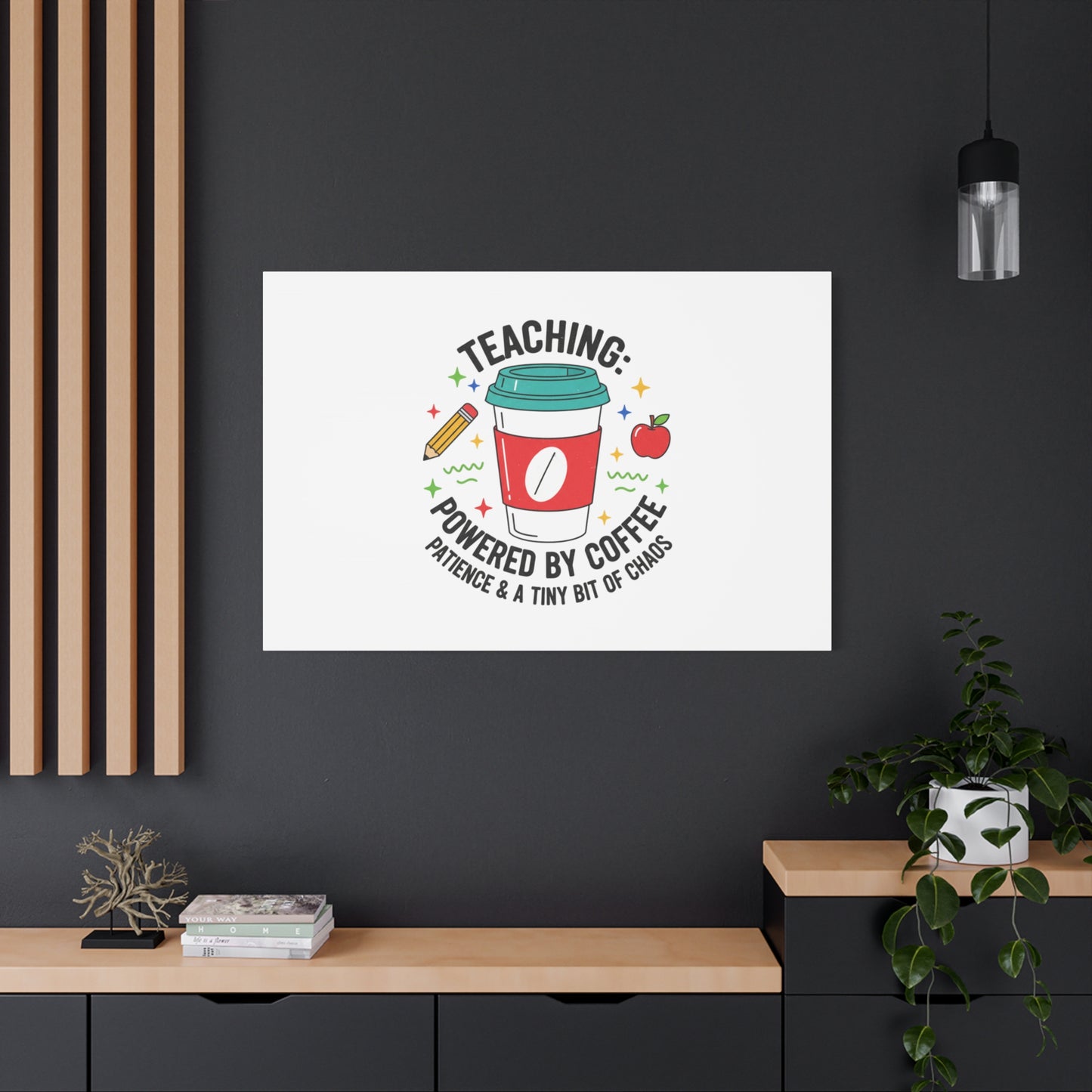 Teaching Powered by Coffee Canvas, Teacher Appreciation Gifts | Teacher Life, Classroom Humor