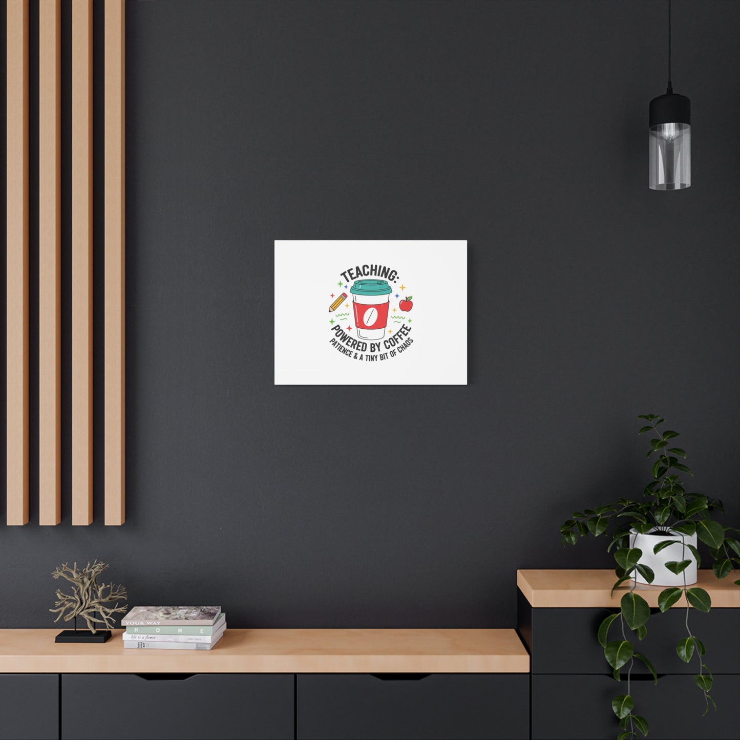Teaching Powered by Coffee Canvas, Teacher Appreciation Gifts | Teacher Life, Classroom Humor