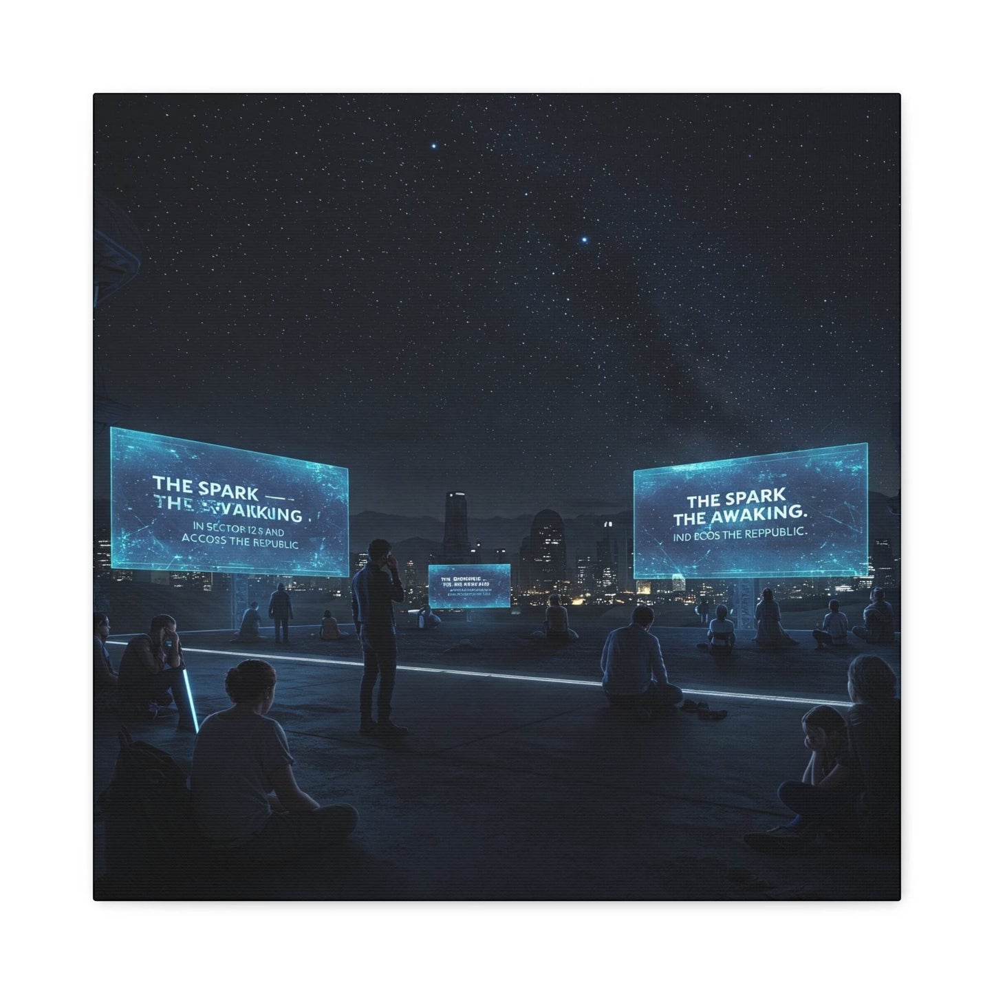 Inspirational Matte Canvas Art - 'The Spark: The Awakening'