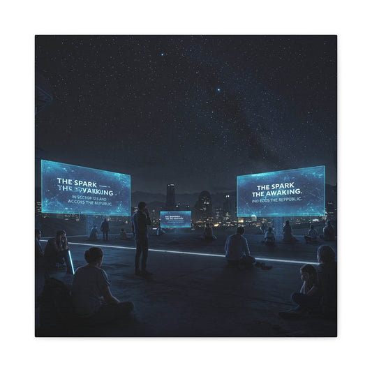 Inspirational Matte Canvas Art - 'The Spark: The Awakening'