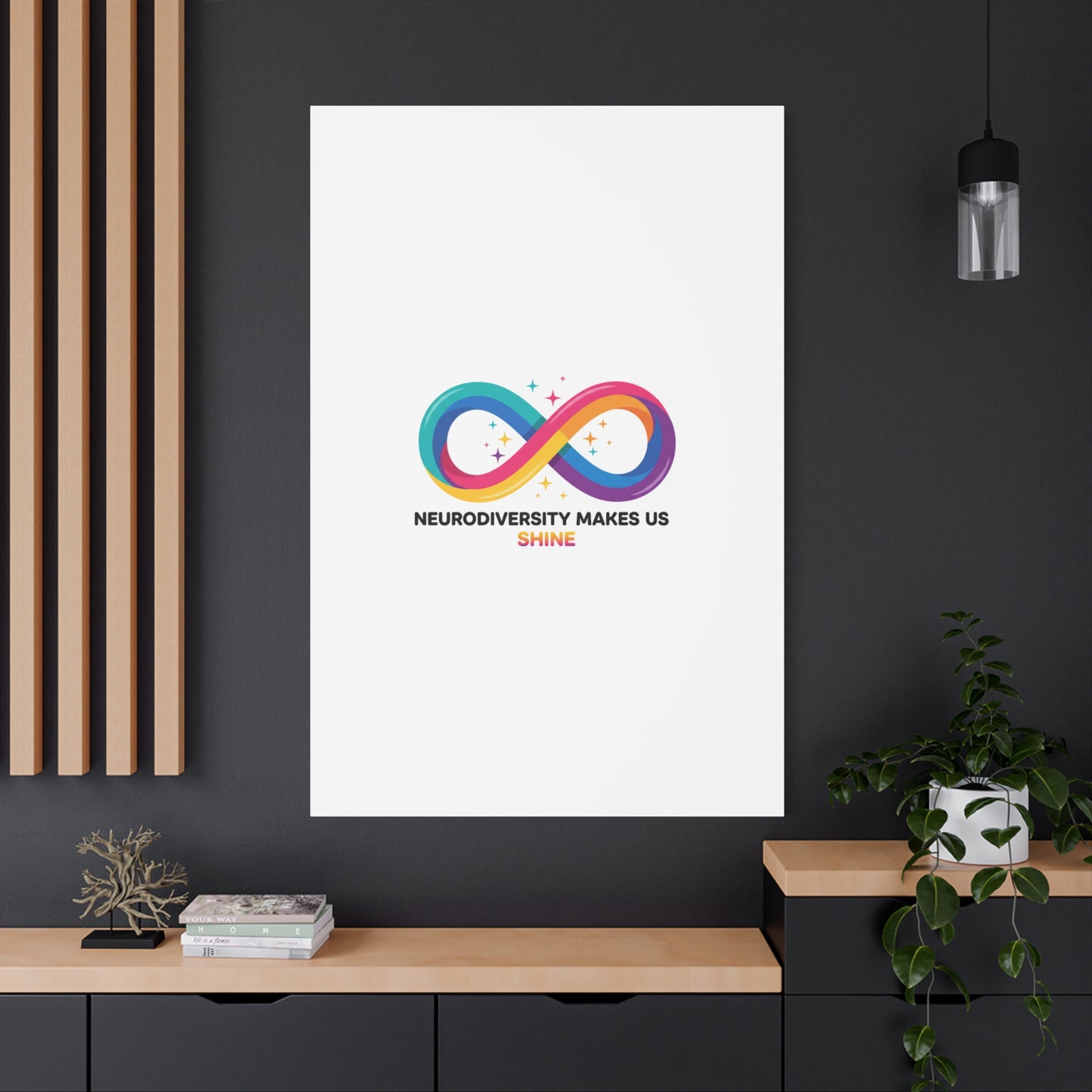 Neurodiversity Makes Us Shine Canvas | Autism Acceptance, Autistic Pride