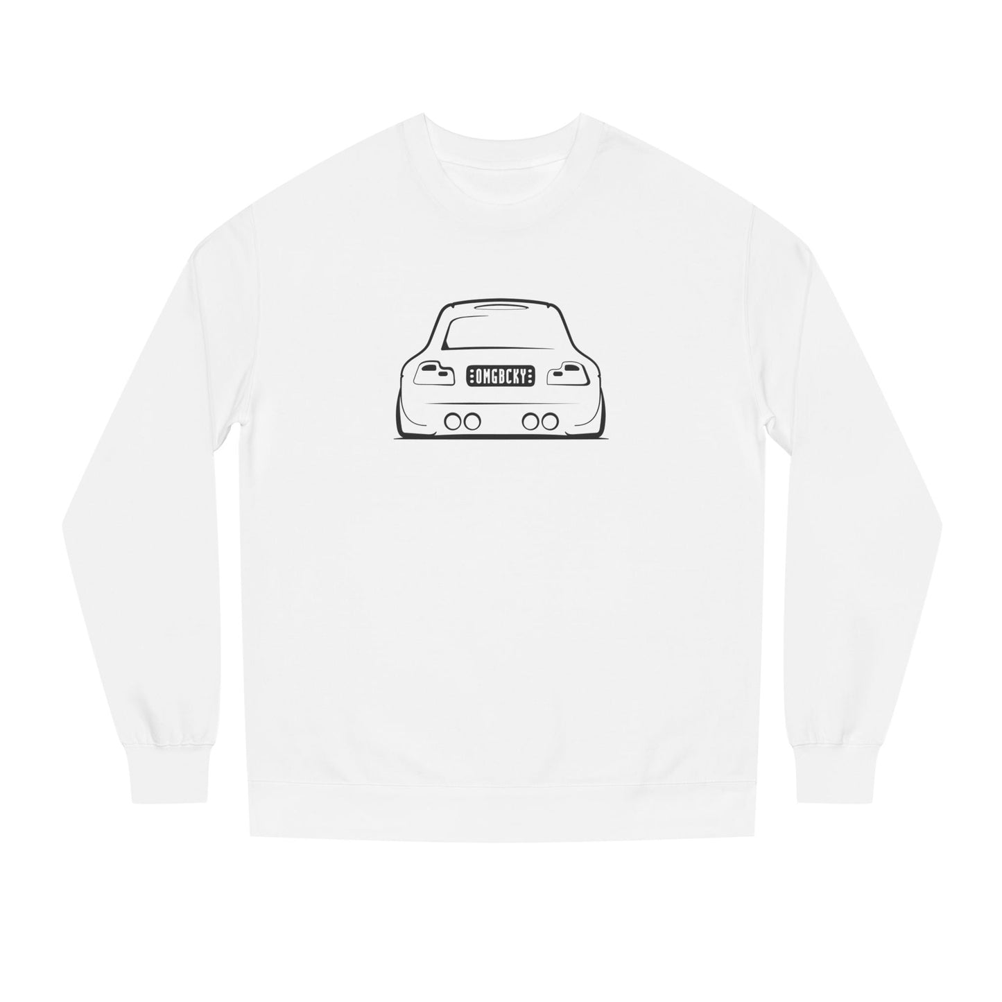 OMGBCKY Black Coupe Silhouette Sweatshirt - Unisex Independent Trading Company Crew Neck Fleece Sweatshirt