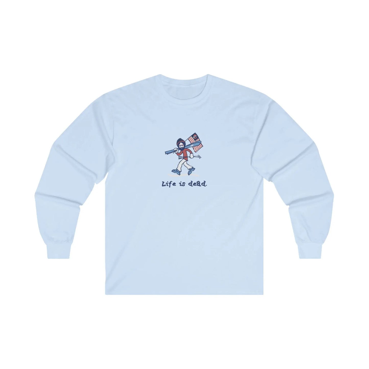 Life is dead.® Skier Jerry Grateful Dead Long Sleeve Shirt