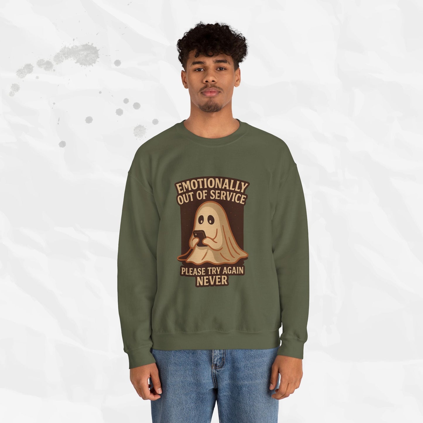 Emotionally Out of Service – Crewneck Sweatshirt