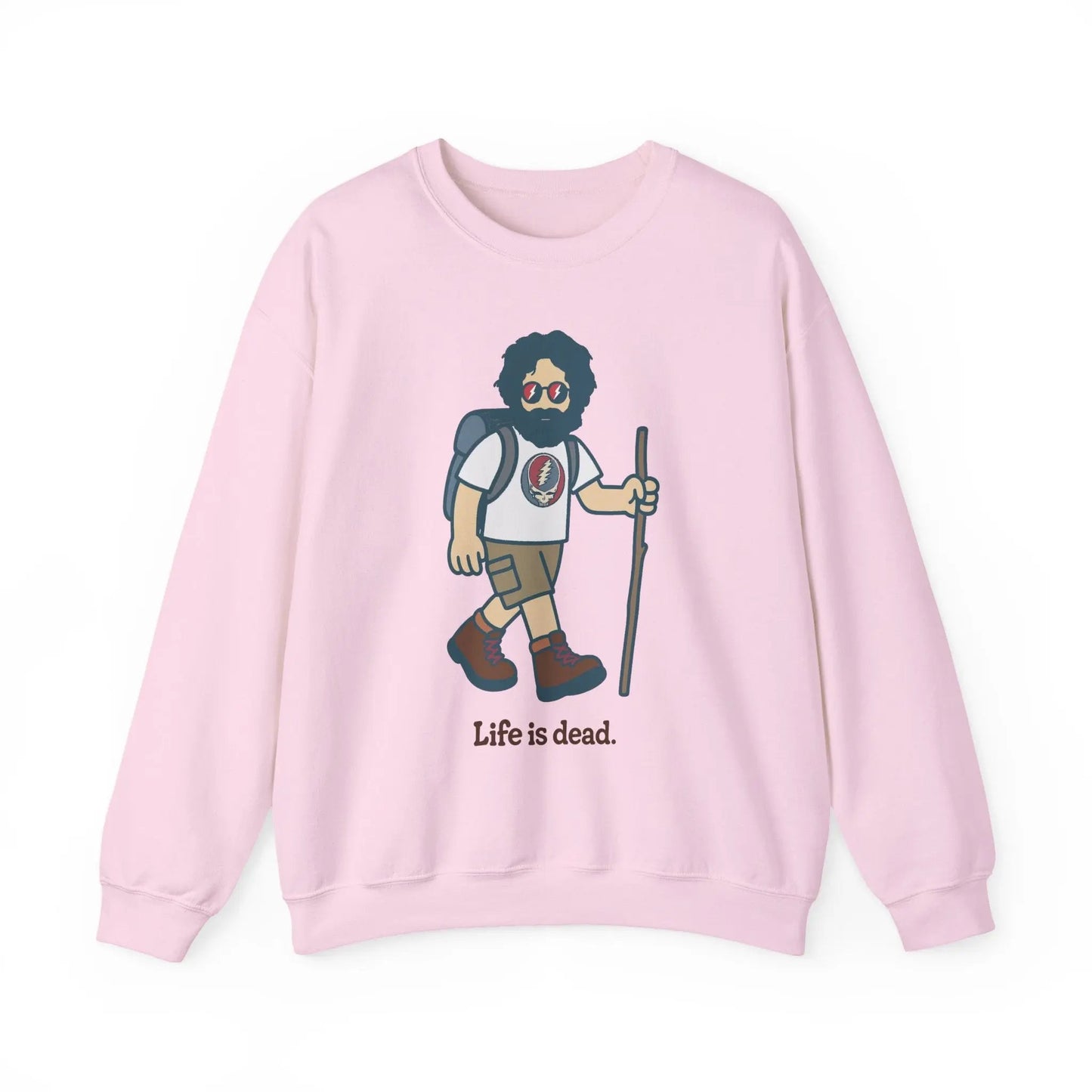 Hikin' Jerry | Life is dead.® Crewneck | Grateful Dead