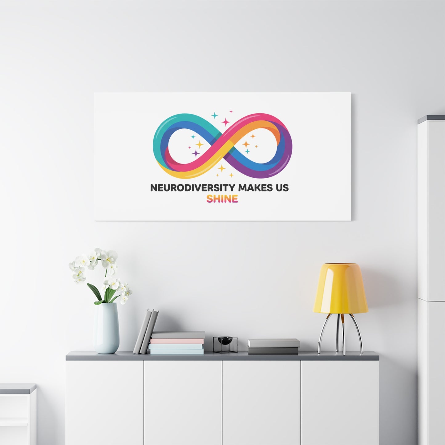 Neurodiversity Makes Us Shine Canvas | Autism Acceptance, Autistic Pride