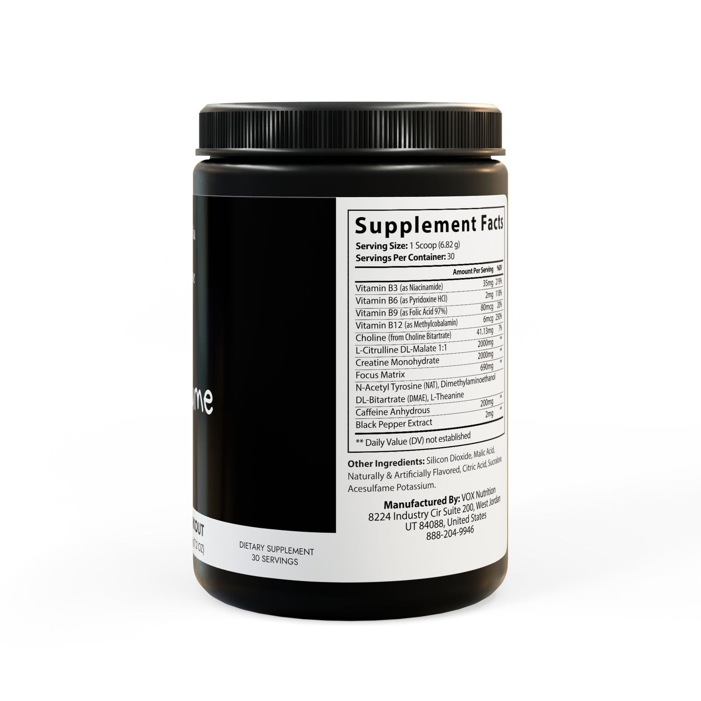 Pre-Workout Supplement, Fruit Punch (204 g, 7.1 oz)