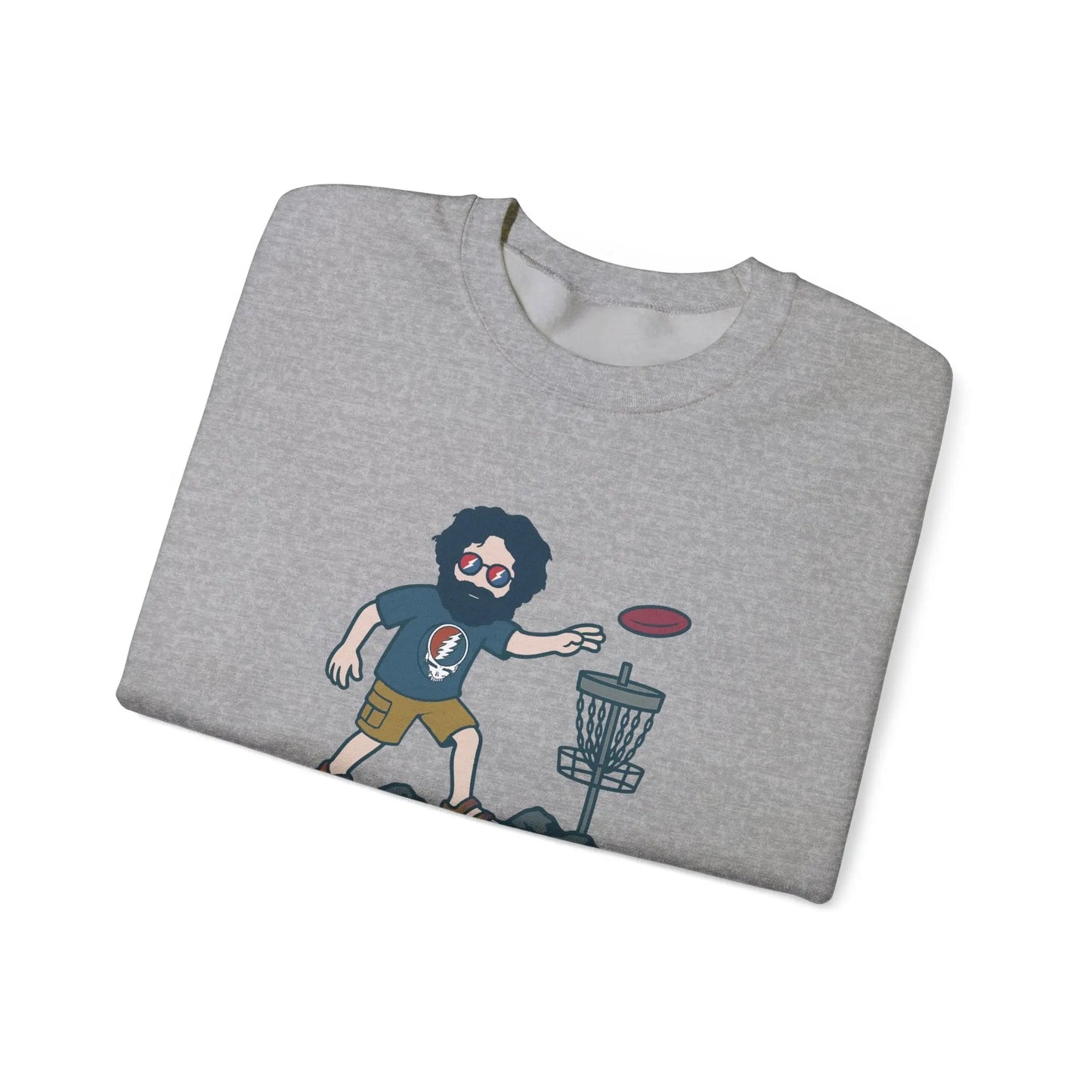 Disc Golfin' Jerry | Life is dead.® Crewneck | Grateful Dead