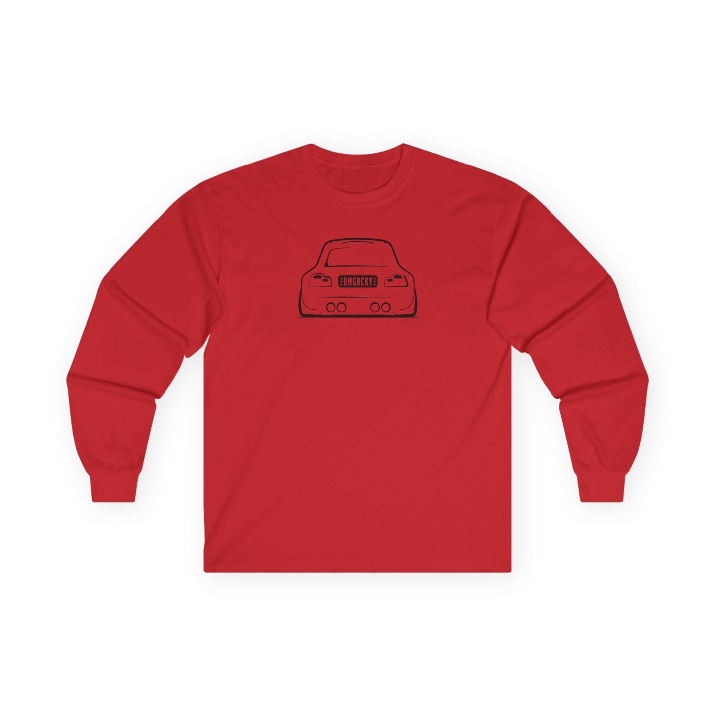 OMGBCKY Black Coupe Silhouette Long Sleeve Tee - Unisex Gildan Classic Ultra Cotton Long Sleeve T-Shirt