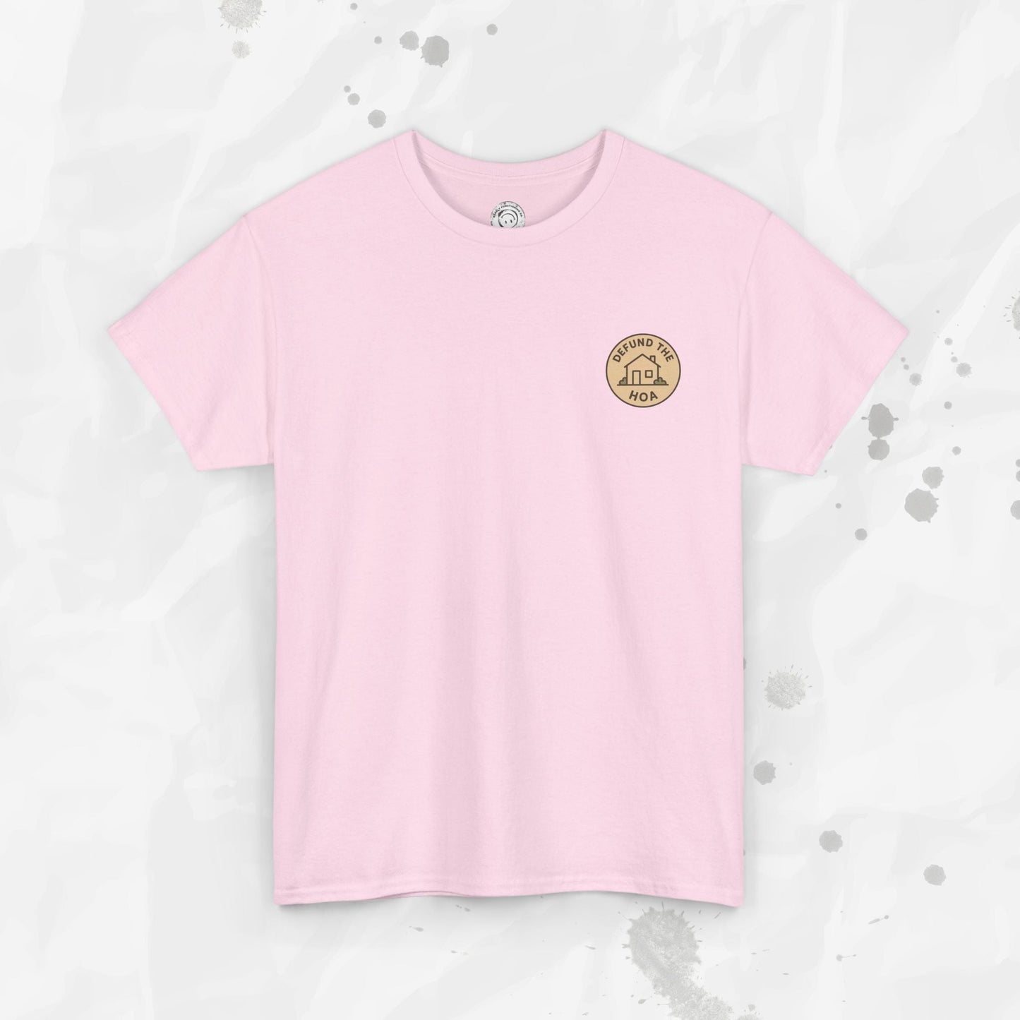 Defund the HOA – T-Shirt (Pocket Print)