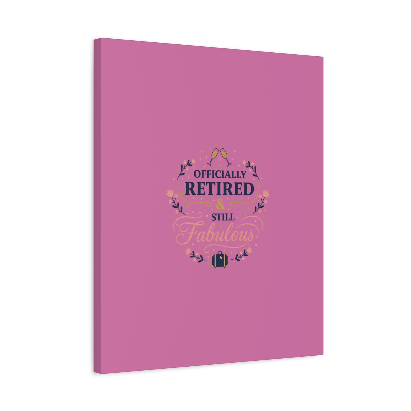 Officially Retired & Still Fabulous Canvas, retirement gifts for women | personalized retirement gifts