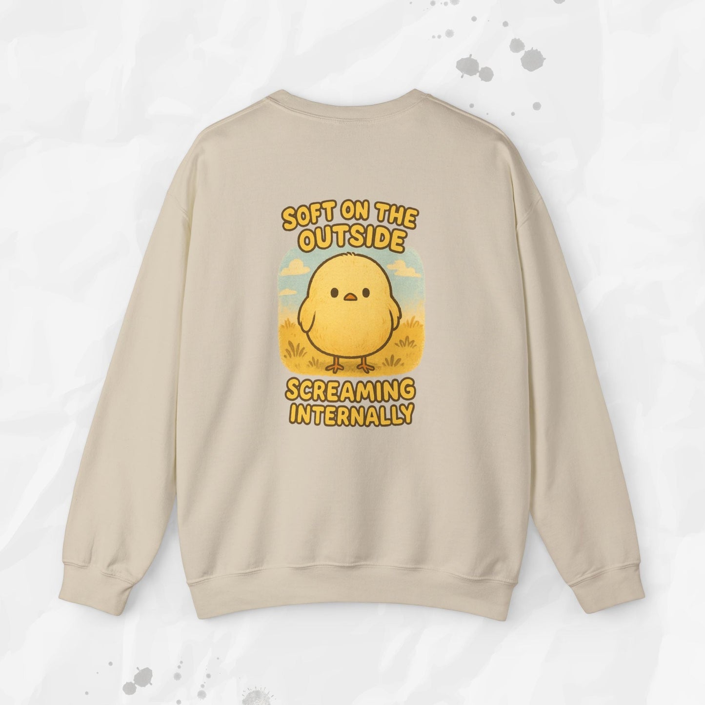 Soft on the Outside Screaming Internally - Crewneck Sweatshirt