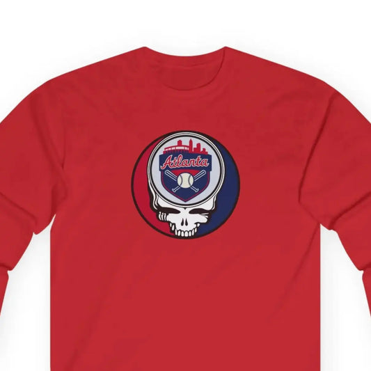 Atlanta Braves Original Stealie Grateful Dead Long Sleeve Shirt