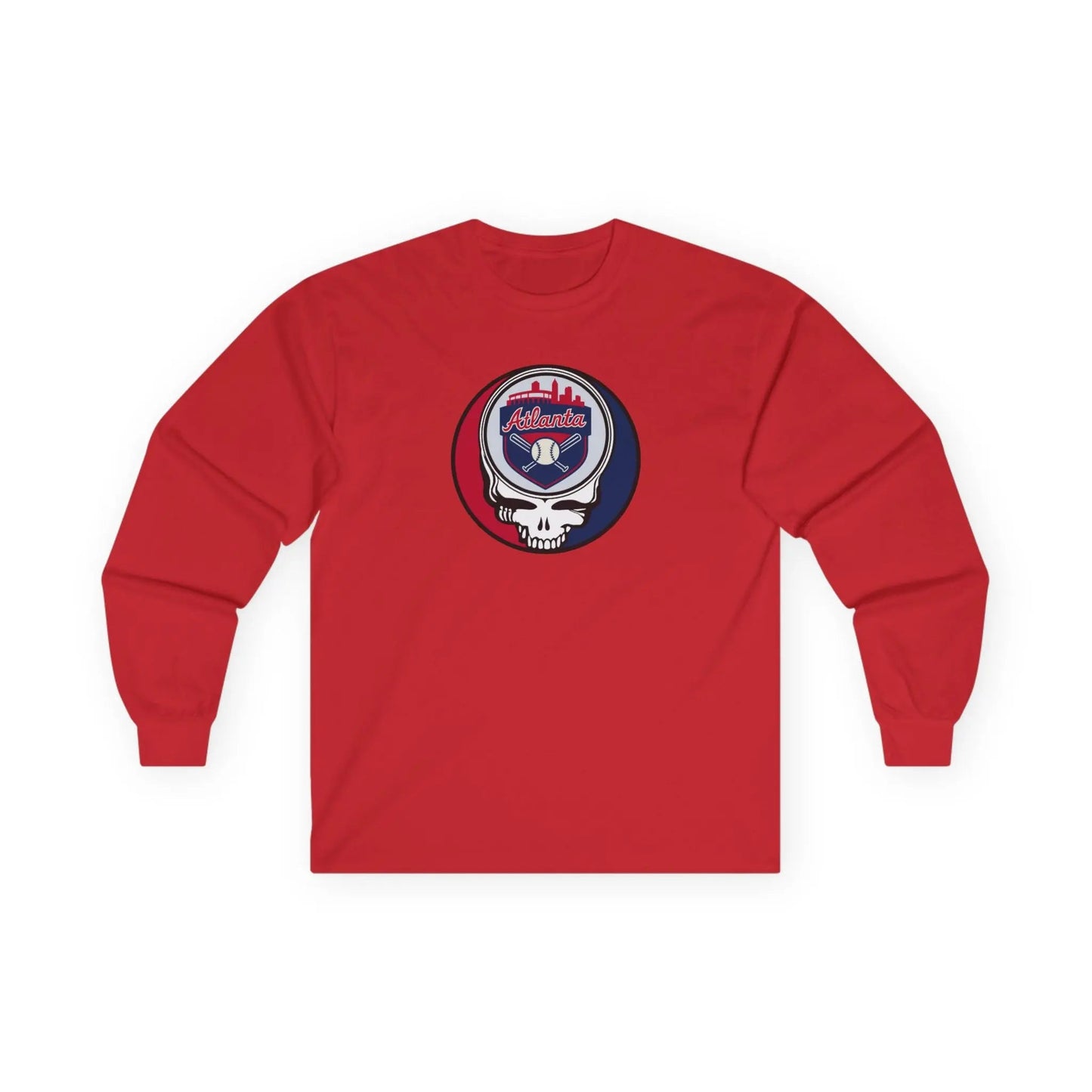 Atlanta Braves Original Stealie Grateful Dead Long Sleeve Shirt