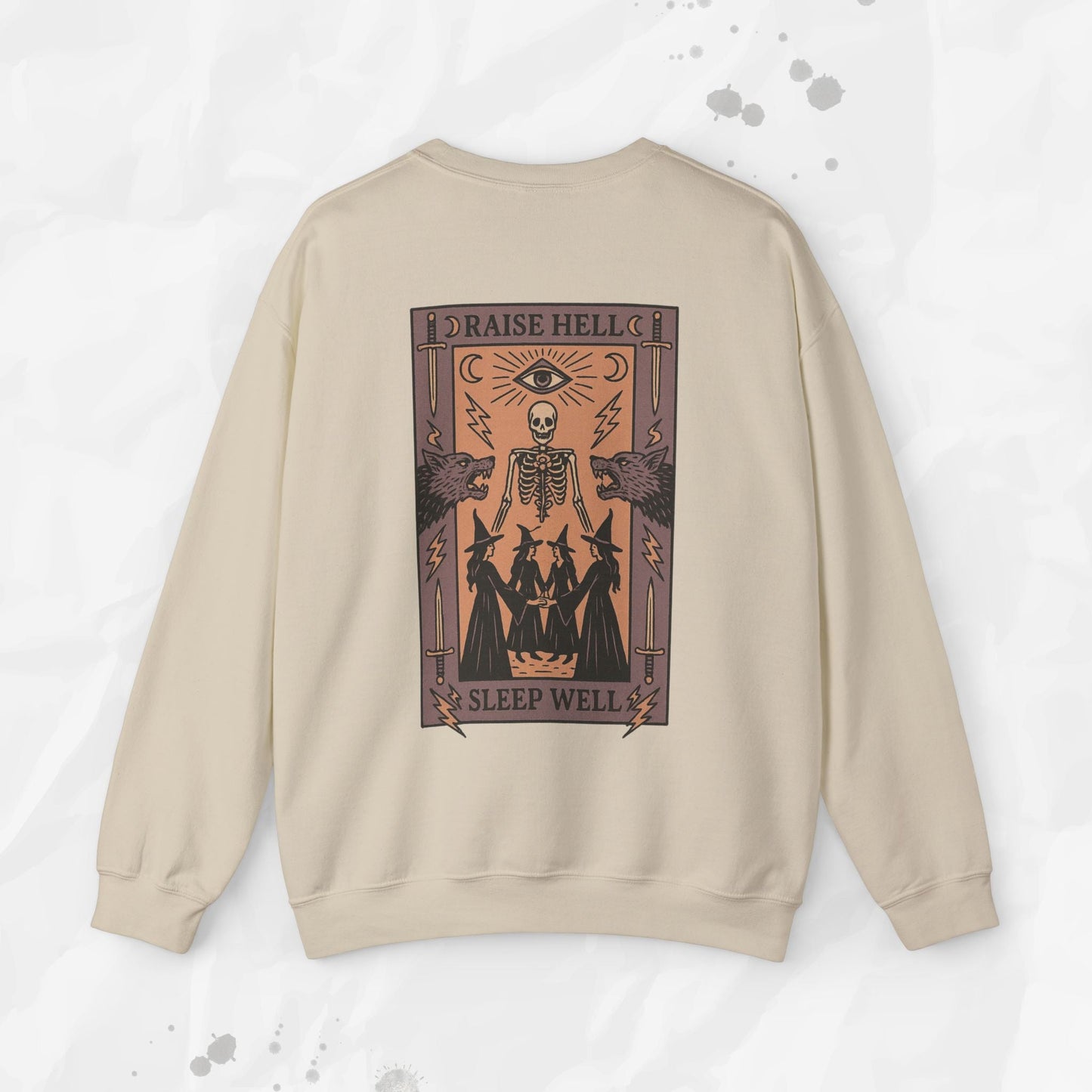 Raise Hell, Sleep Well – Crewneck Sweatshirt