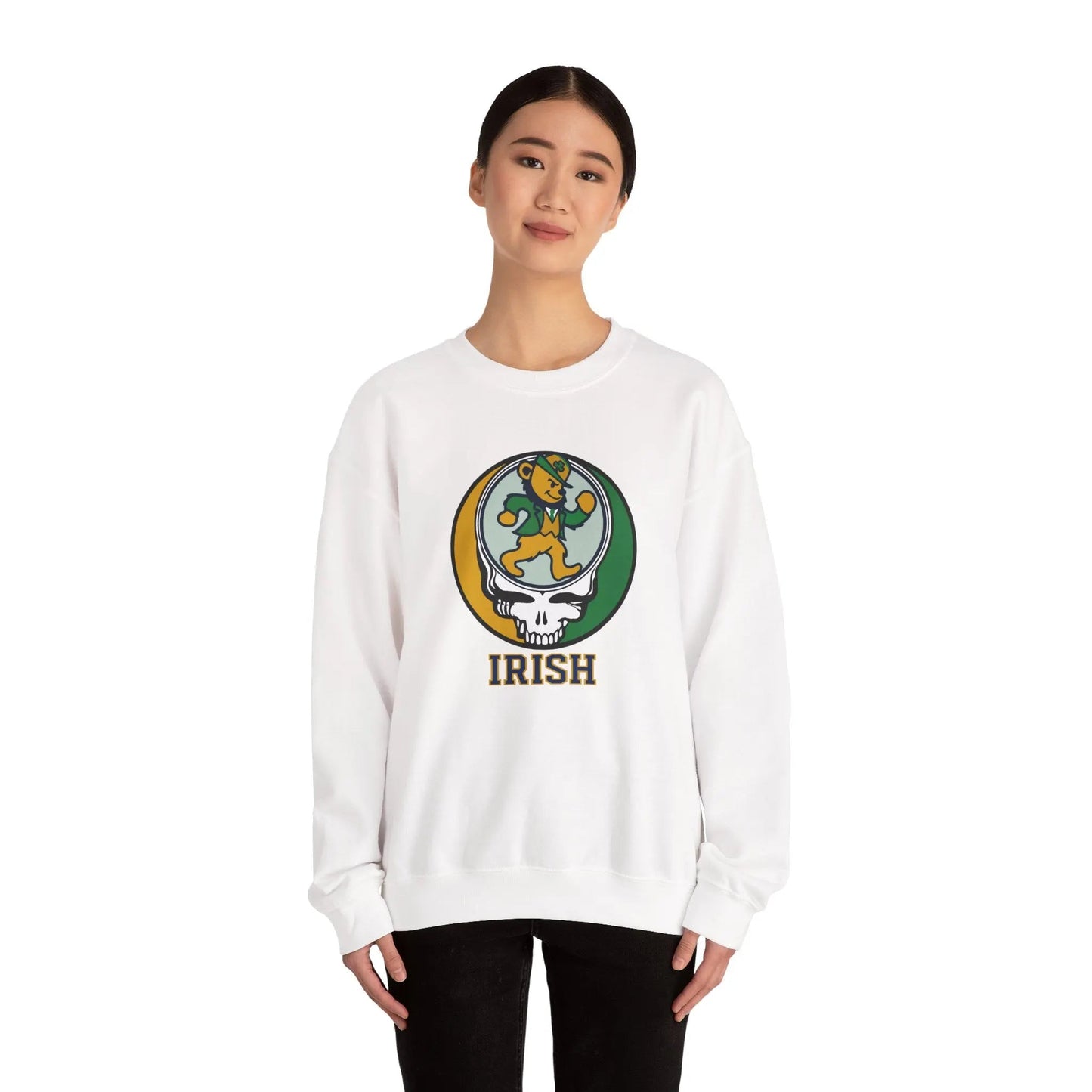 The Irish Dancing Leprechaun Stealie Crewneck | Grateful Dead