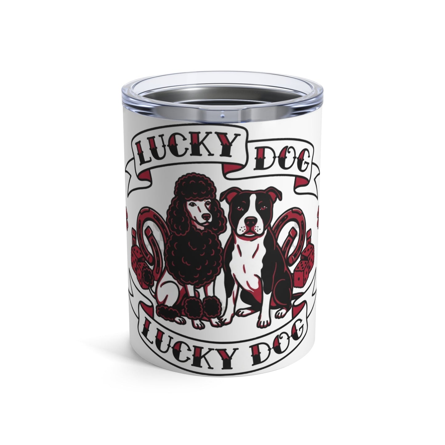 Tattoo Parlor Pups - Feeling Lucky 12oz Short Tumbler