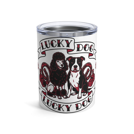 Tattoo Parlor Pups - Feeling Lucky 12oz Short Tumbler