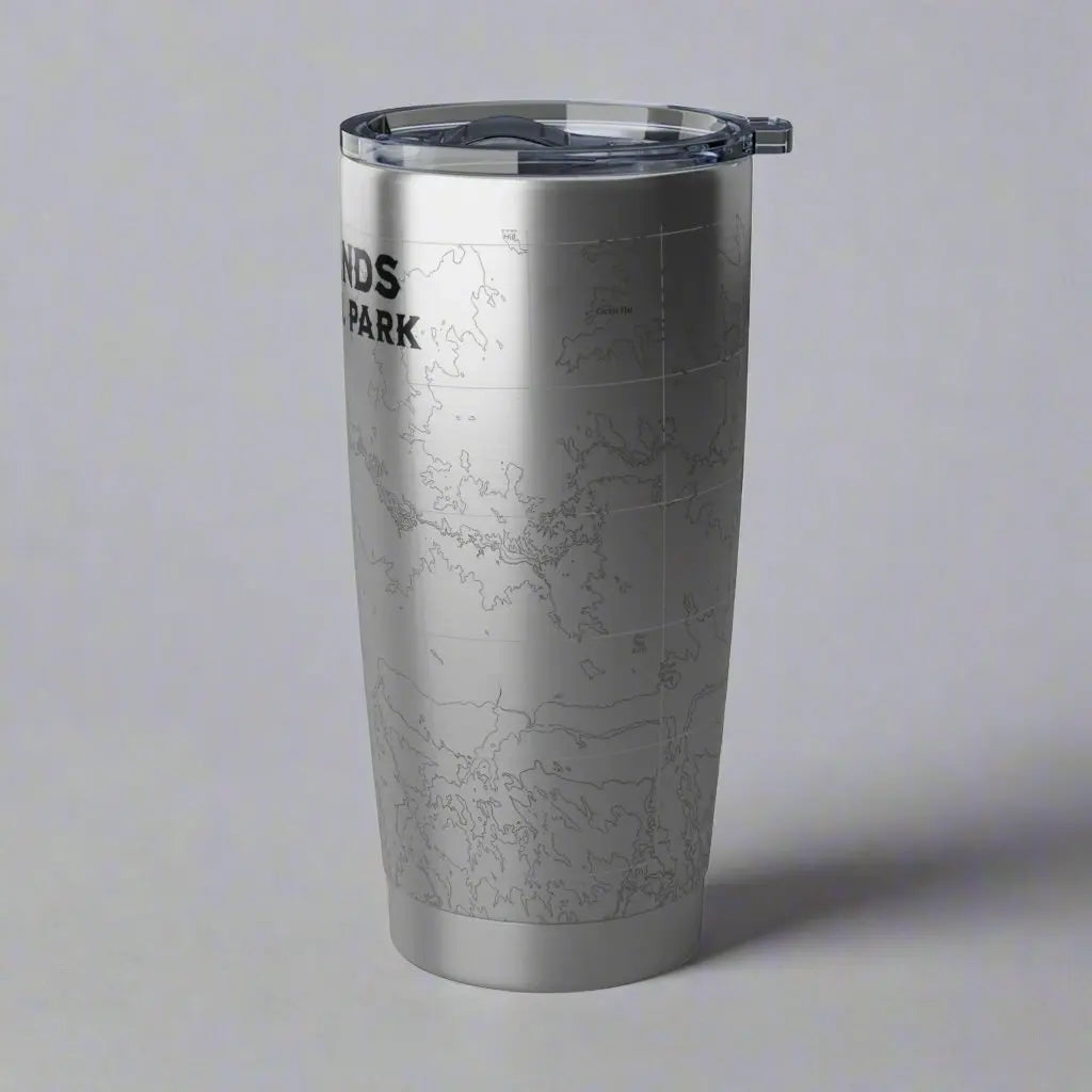 Badlands National Park Topographic Tumbler 20oz USGS