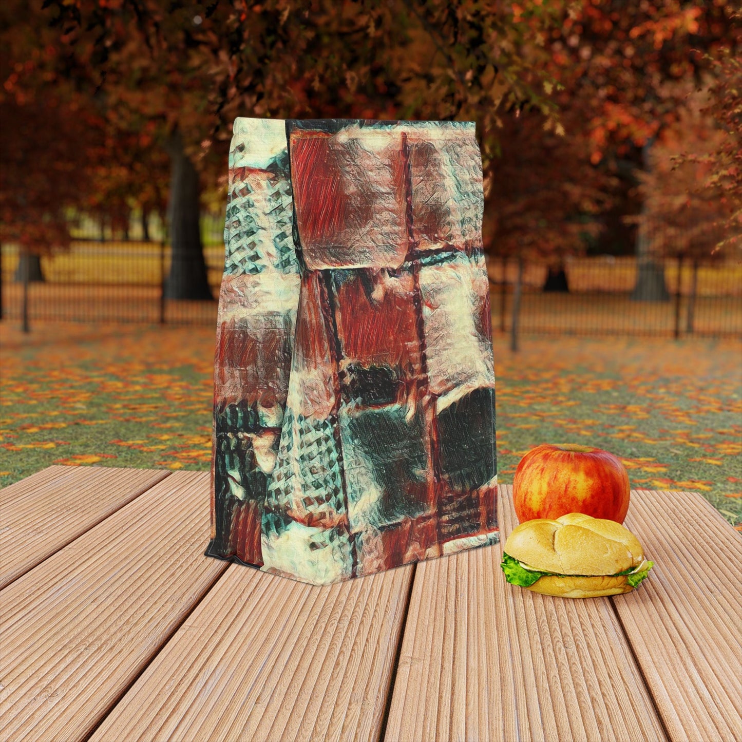Polyester Lunch Bag - "Square Dance"