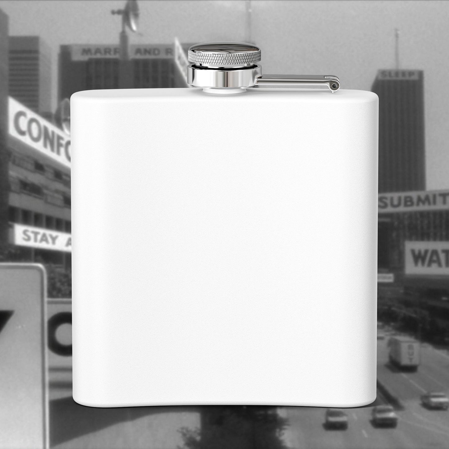 Rebellious Stainless Steel Flask - 6 oz - "They Live"