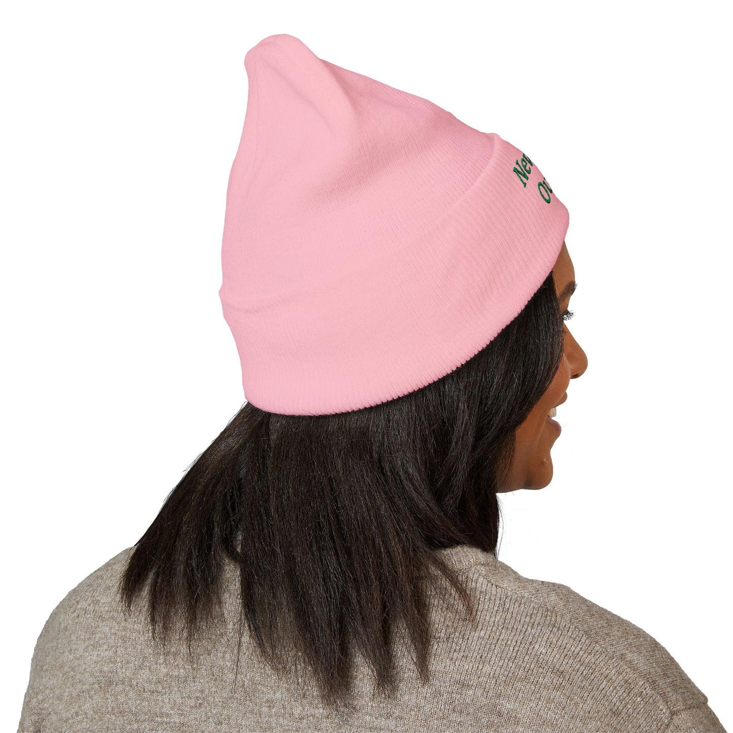 "NevarLand Outpost" - Embroidered Cuffed Knit beanie