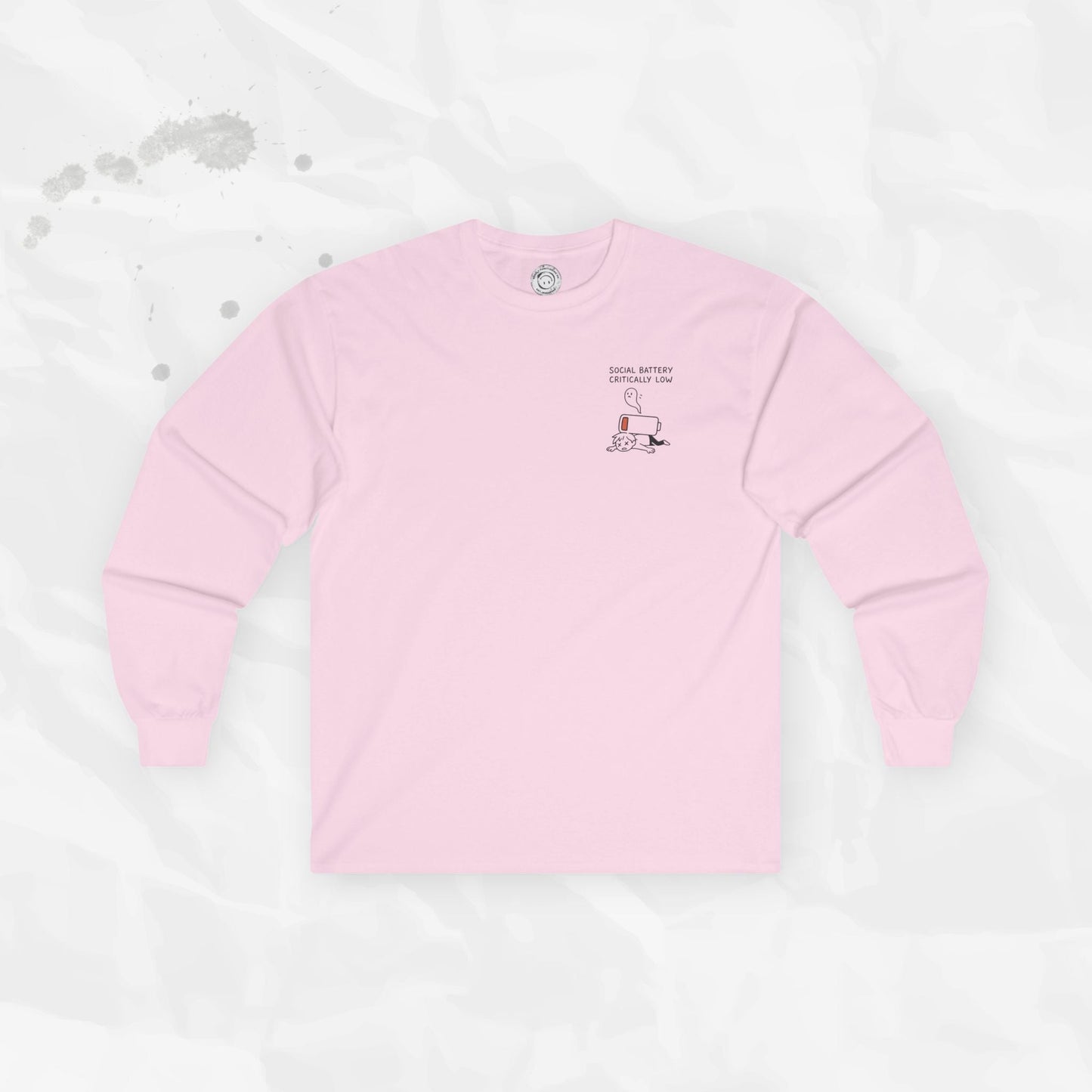 Social Battery Critically Low - Long Sleeve T-Shirt