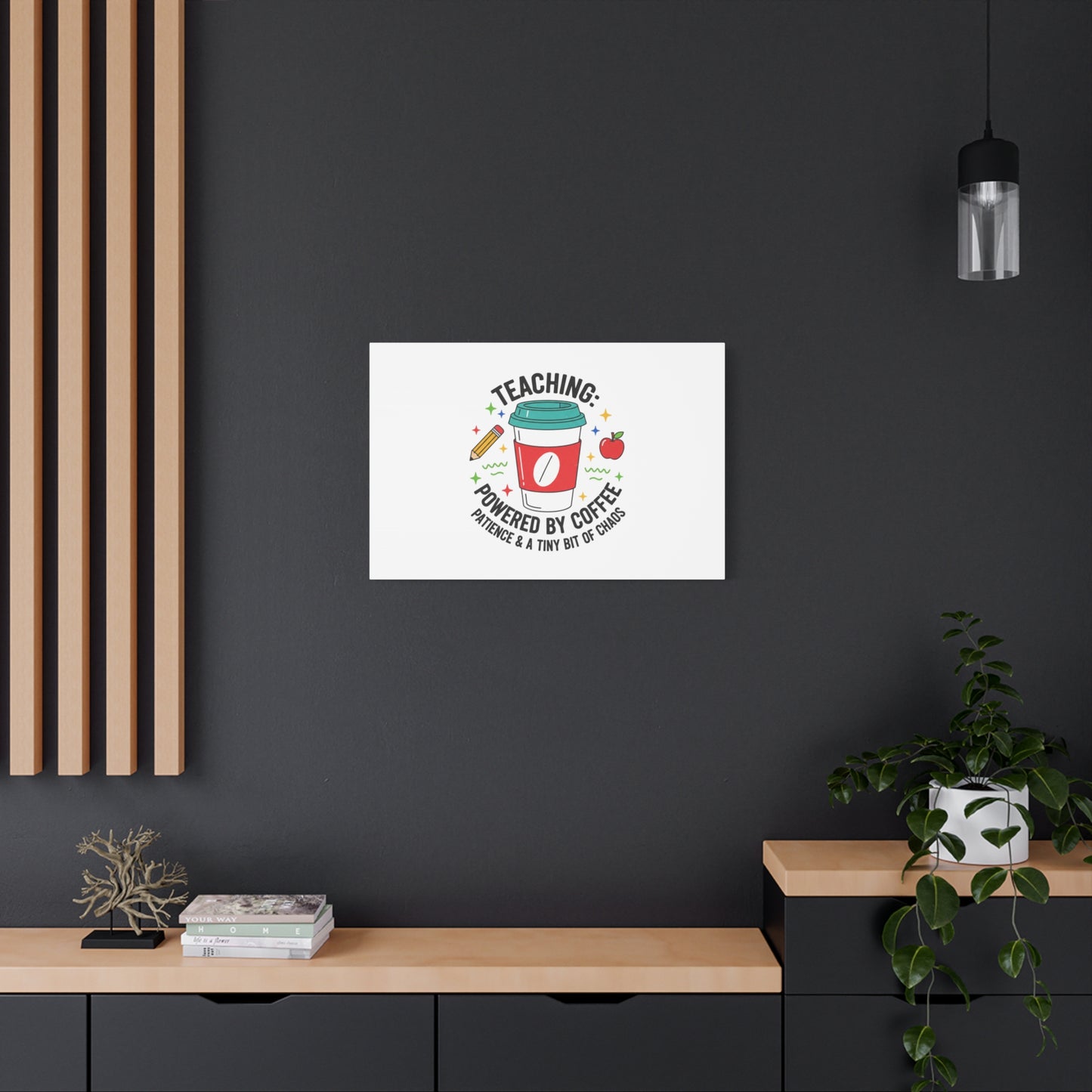 Teaching Powered by Coffee Canvas, Teacher Appreciation Gifts | Teacher Life, Classroom Humor