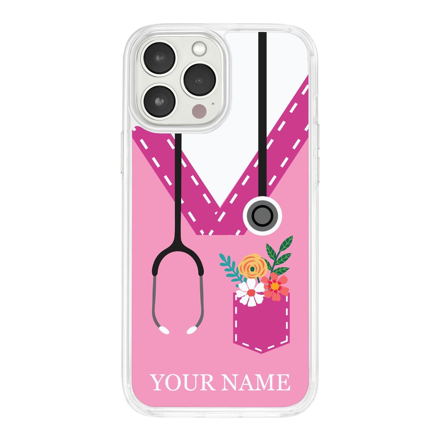 Nurse HD Custom Name Apple iPhone 12 Series Mag-Safe Phone Case