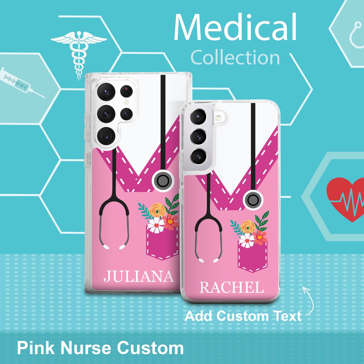 Nurse HD Custom Name Samsung Galaxy S21 Phone Case