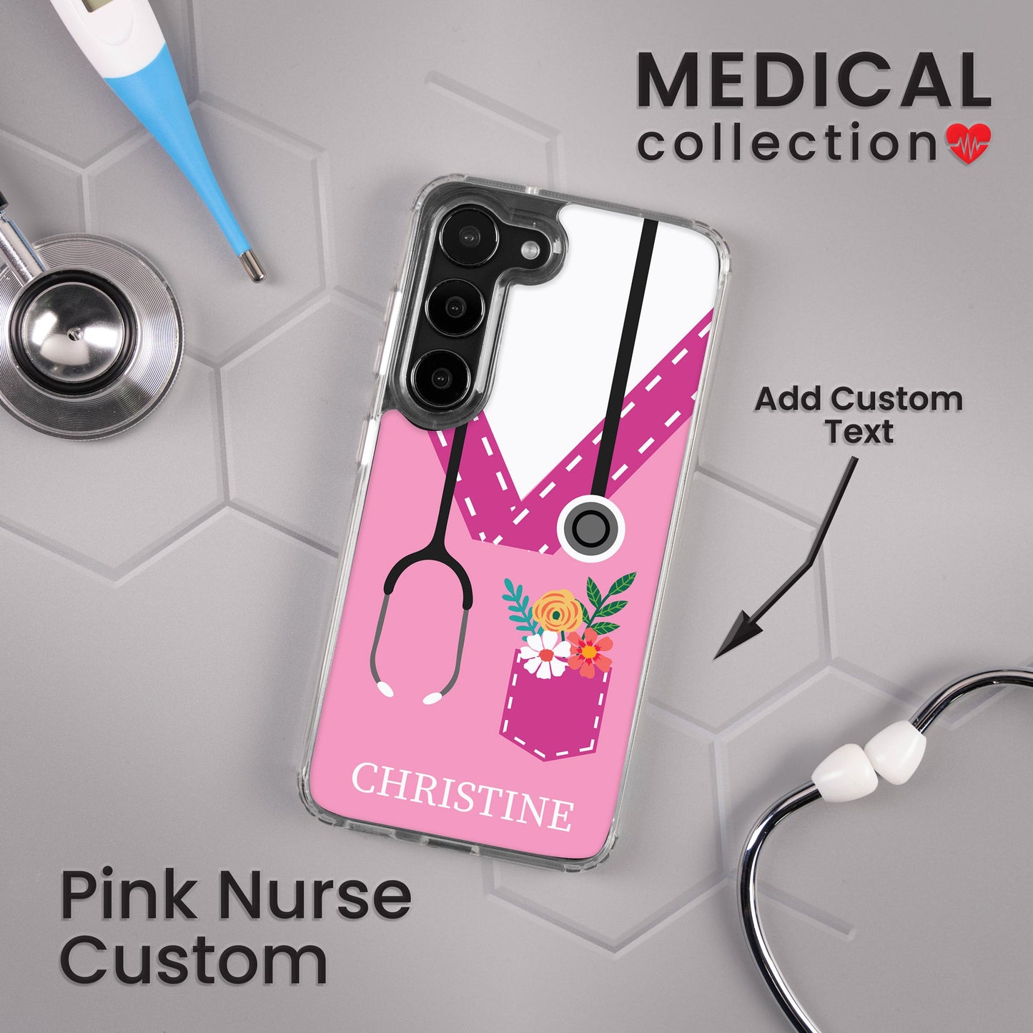 Nurse HD Custom Name Samsung Galaxy S22 Phone Case
