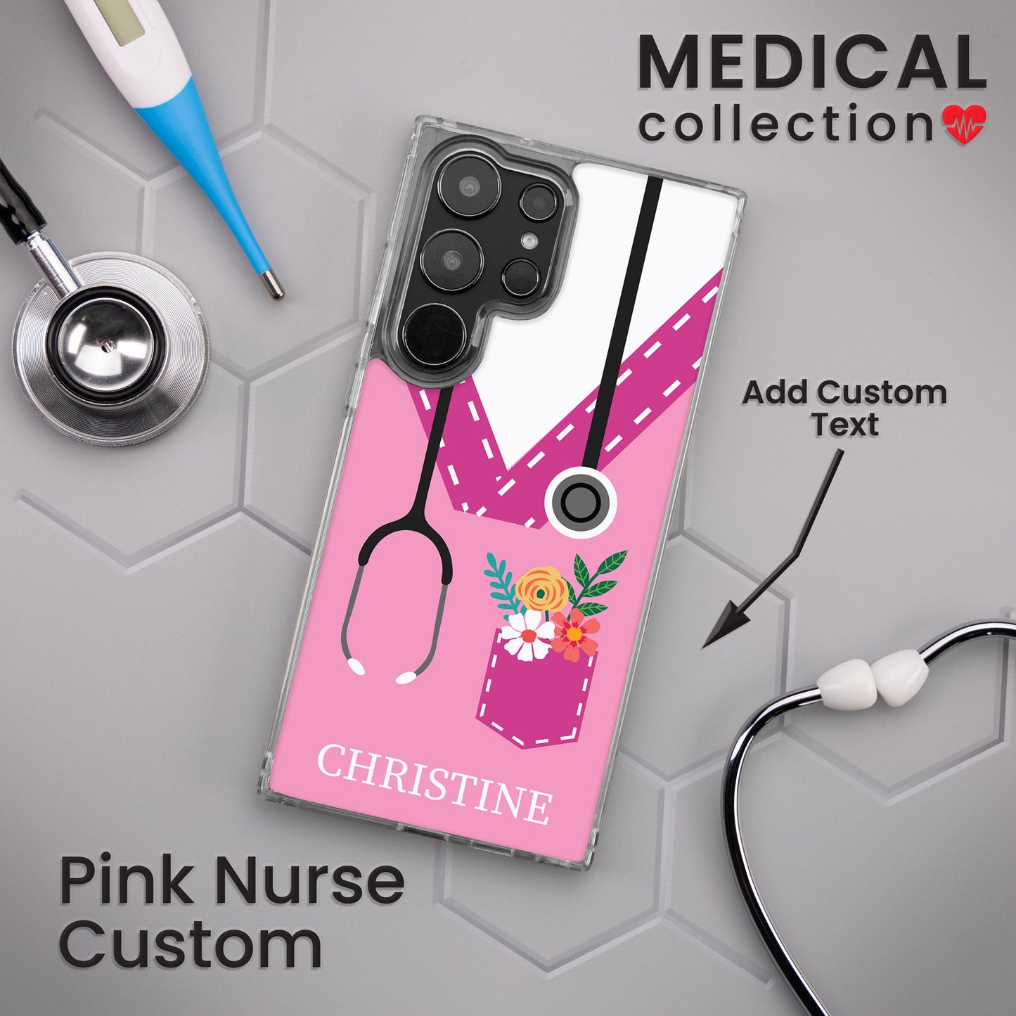 Nurse HD Custom Name Samsung Galaxy S22 Phone Case