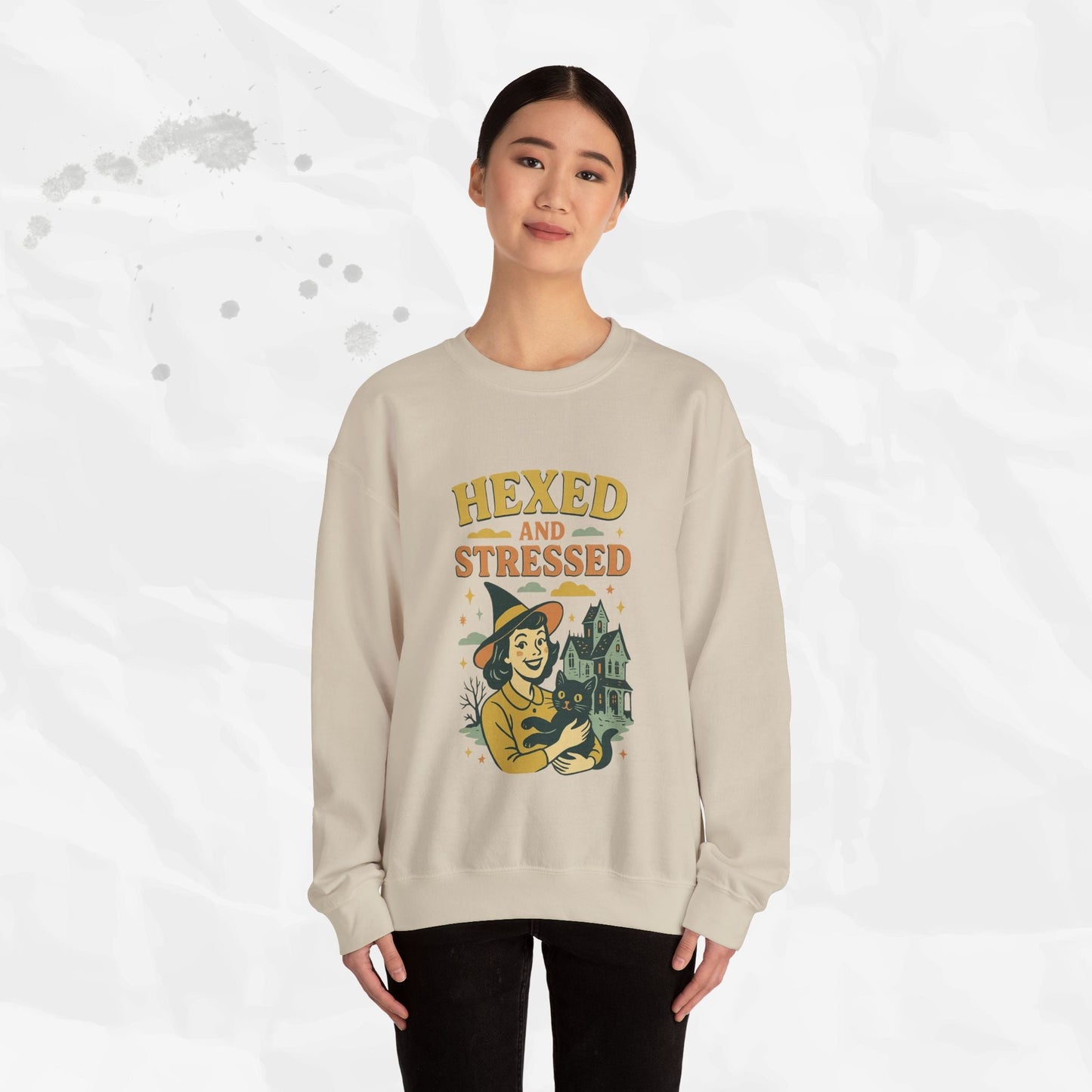 Hexed and Stressed – Crewneck Sweatshirt