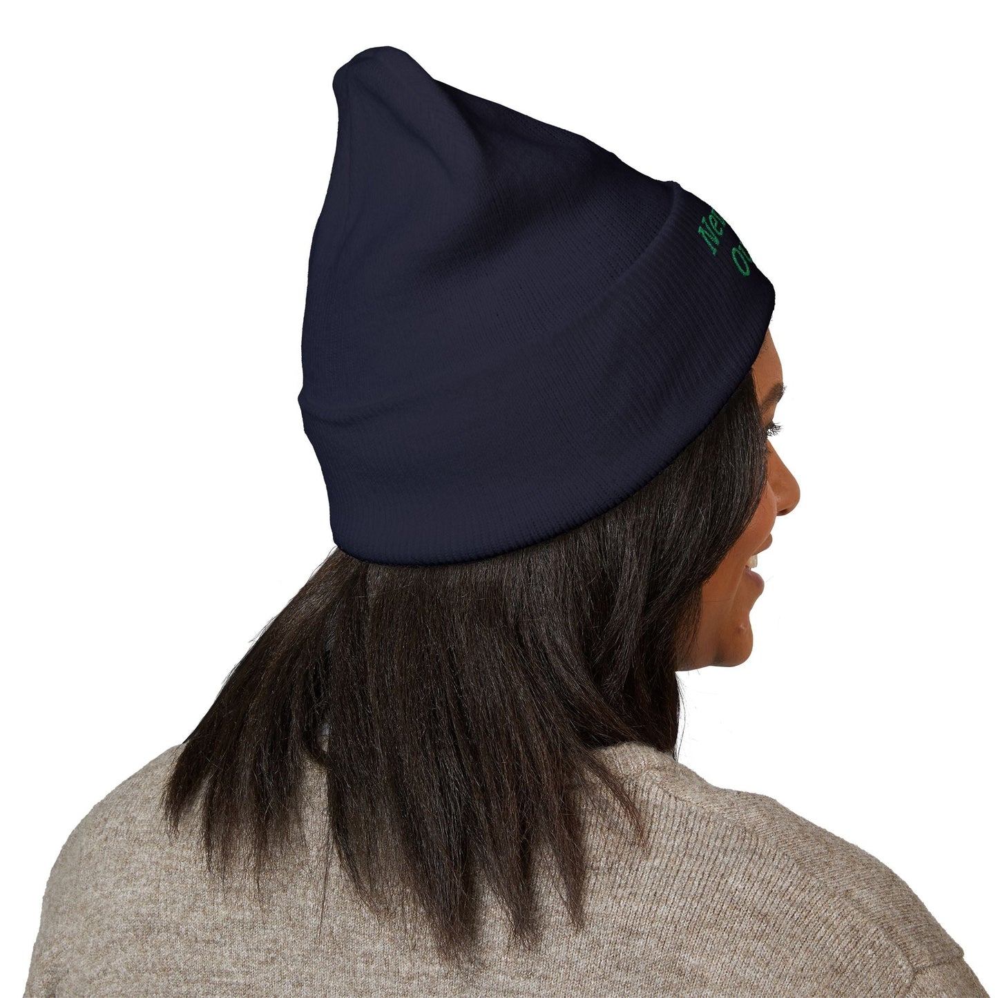 "NevarLand Outpost" - Embroidered Cuffed Knit beanie